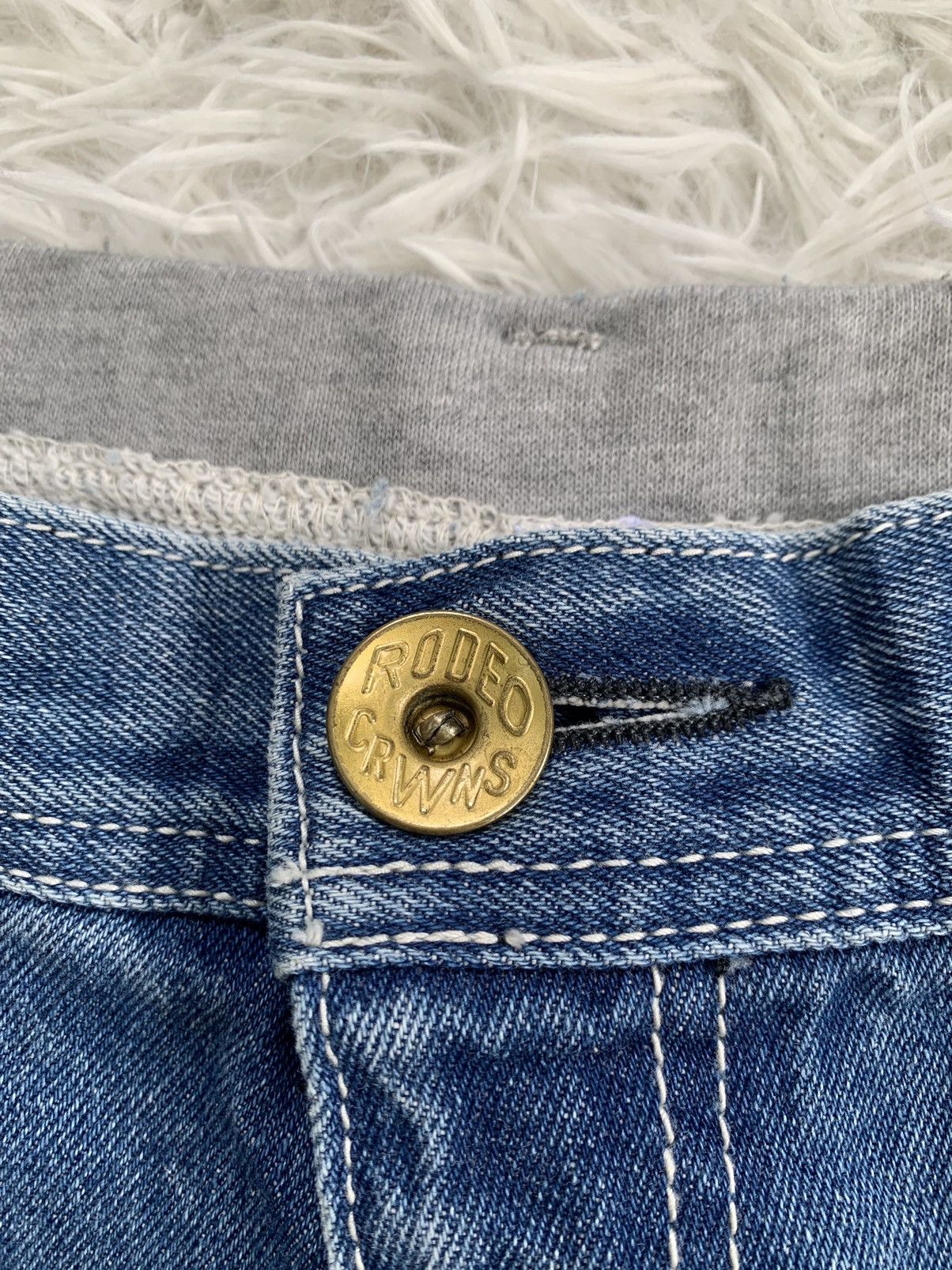 Japanese Brand Rodeo Crowns Denim & Sweat Constructed Pant Size US 30 / EU 46 - 7 Thumbnail