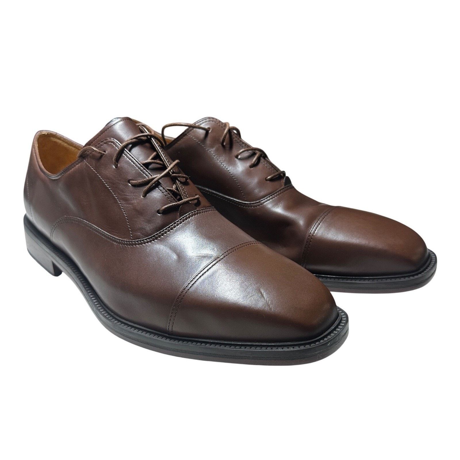 Rockport Rockport Reserve Mens 13 Brown Leather Cap Toe Oxfords NWT Size US 13 / EU 46 - 2 Thumbnail