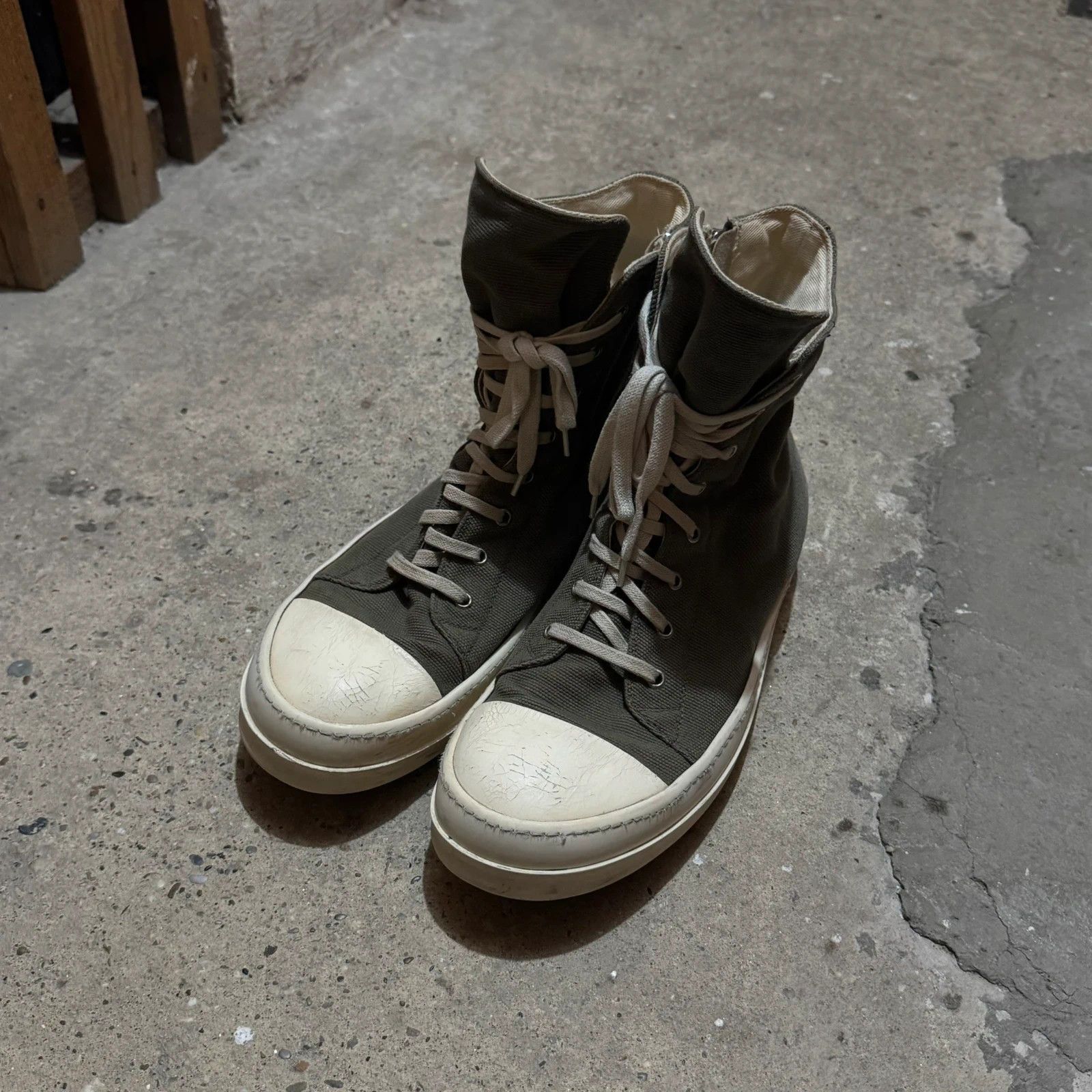 Rick owens drkshdw high top ramones