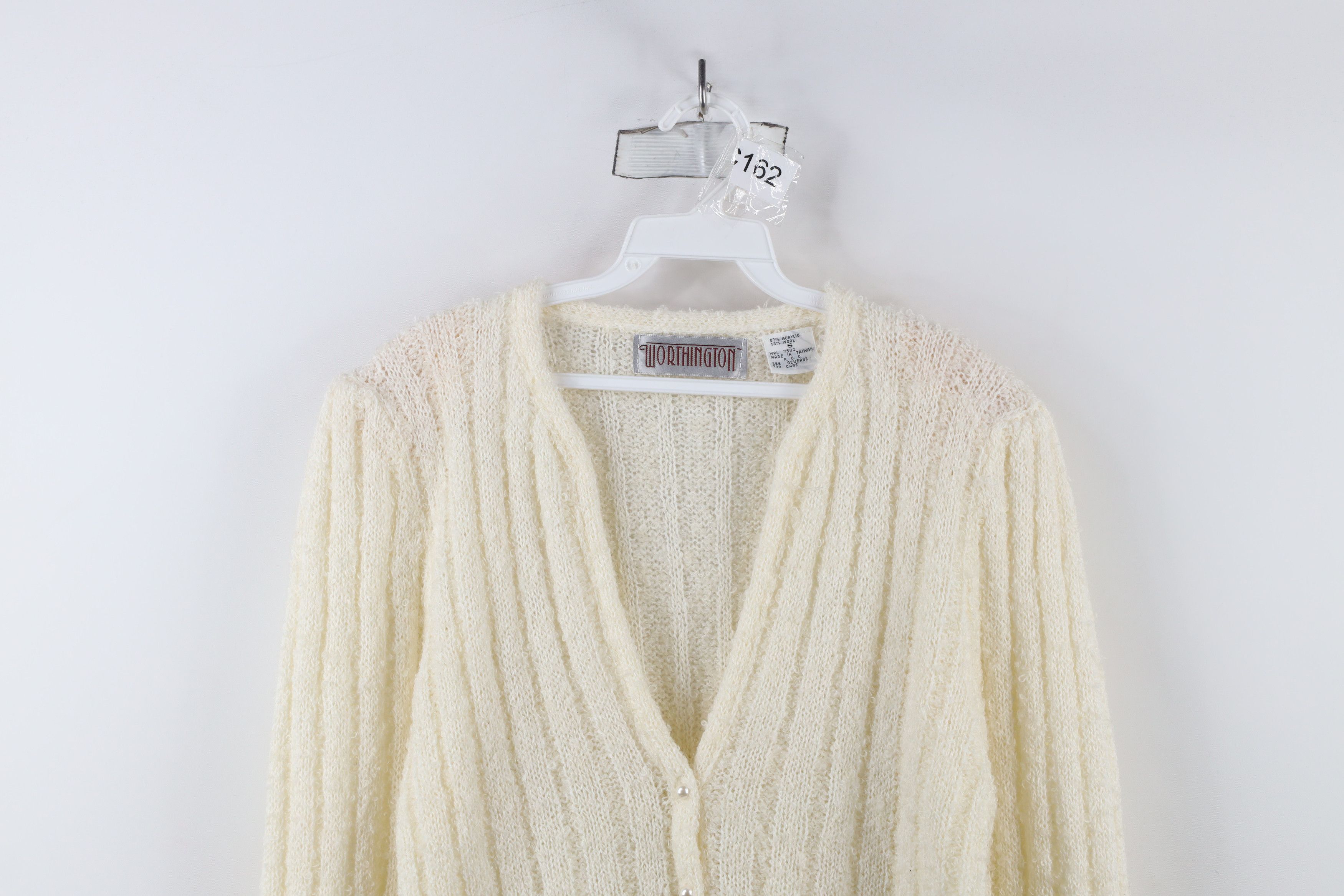 Vintage Vintage 80s 90s Streetwear Wool Blend Knit Cardigan Sweater Size S / US 4 / IT 40 - 2 Thumbnail