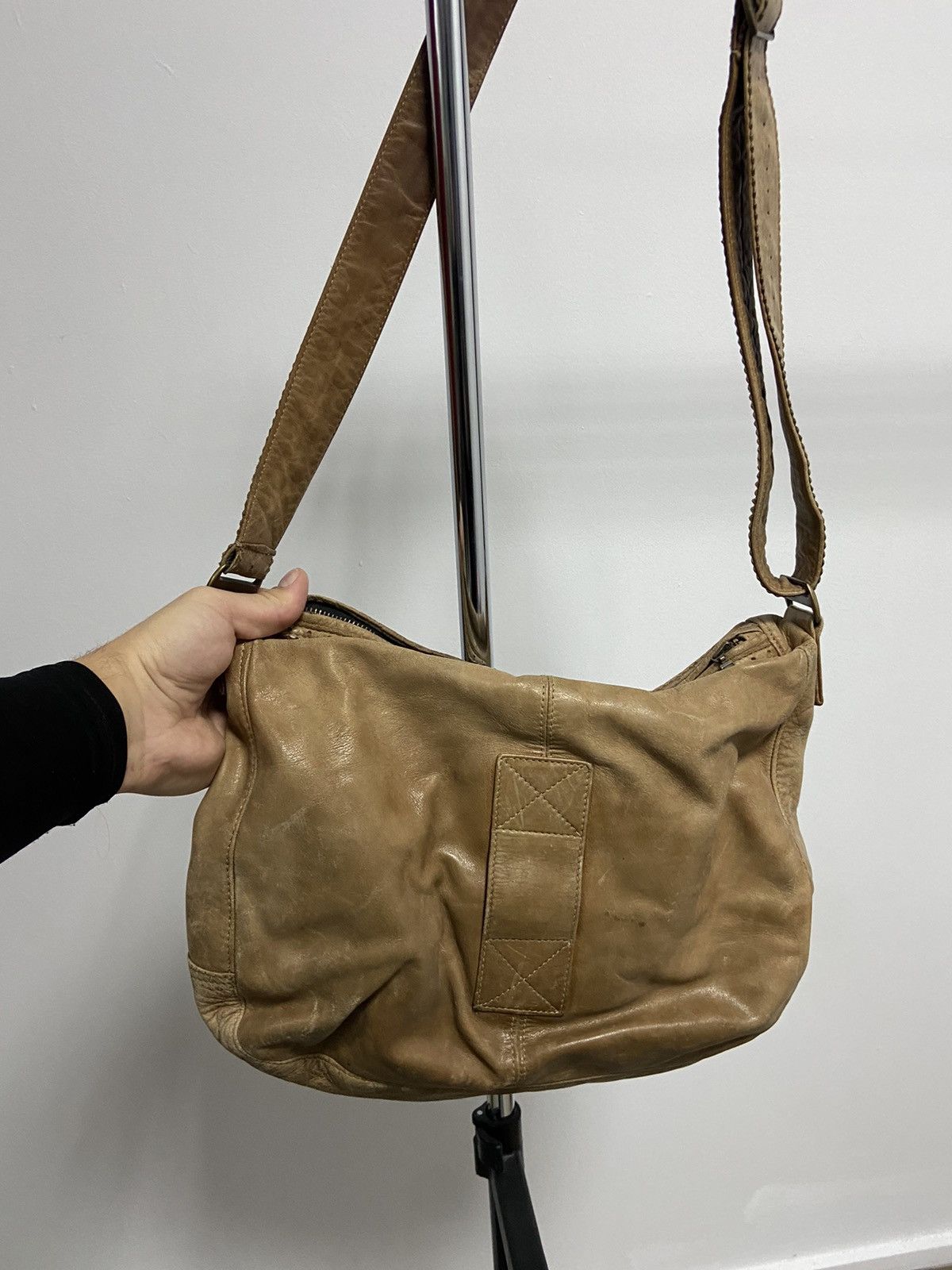 Belstaff × Vintage Belstaff Small Logo Vintage Leather Bag Luxury brown Size ONE SIZE - 4 Thumbnail