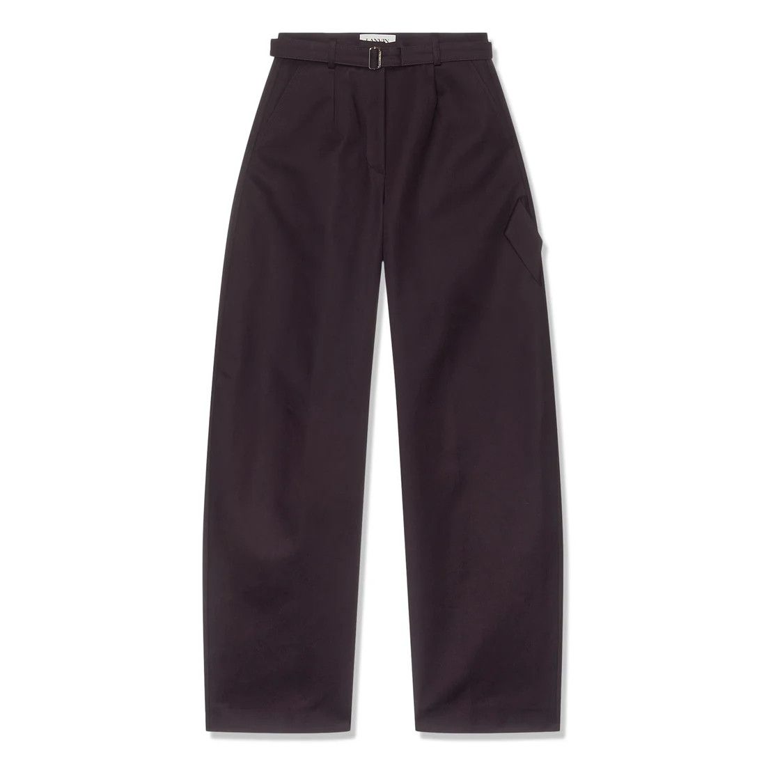 Lanvin o1s22i1n1024 Balloon Canvas Pants in Dark Purple Size 25" / US 0 / IT 36 - 1 Thumbnail