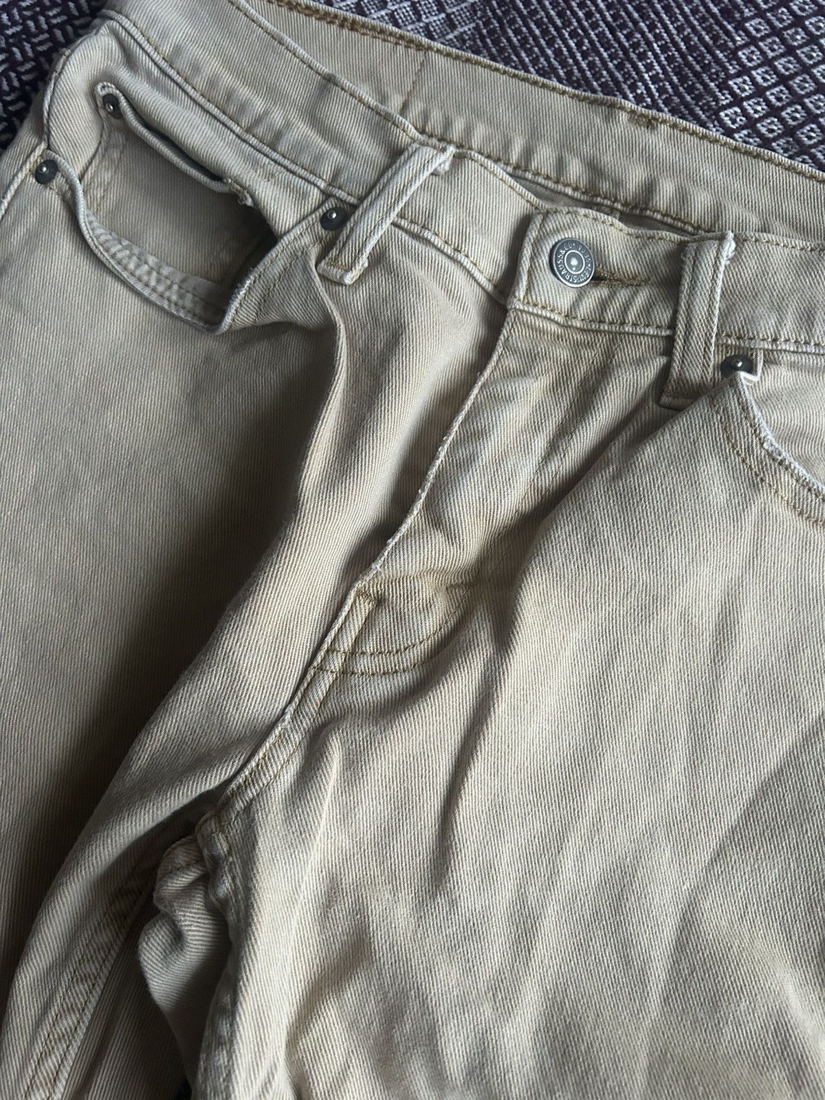 Levi's Vintage Levis 514 Denim Jeans Beige Solid Style Unisex Sz 30 Size US 30 / EU 46 - 6 Thumbnail
