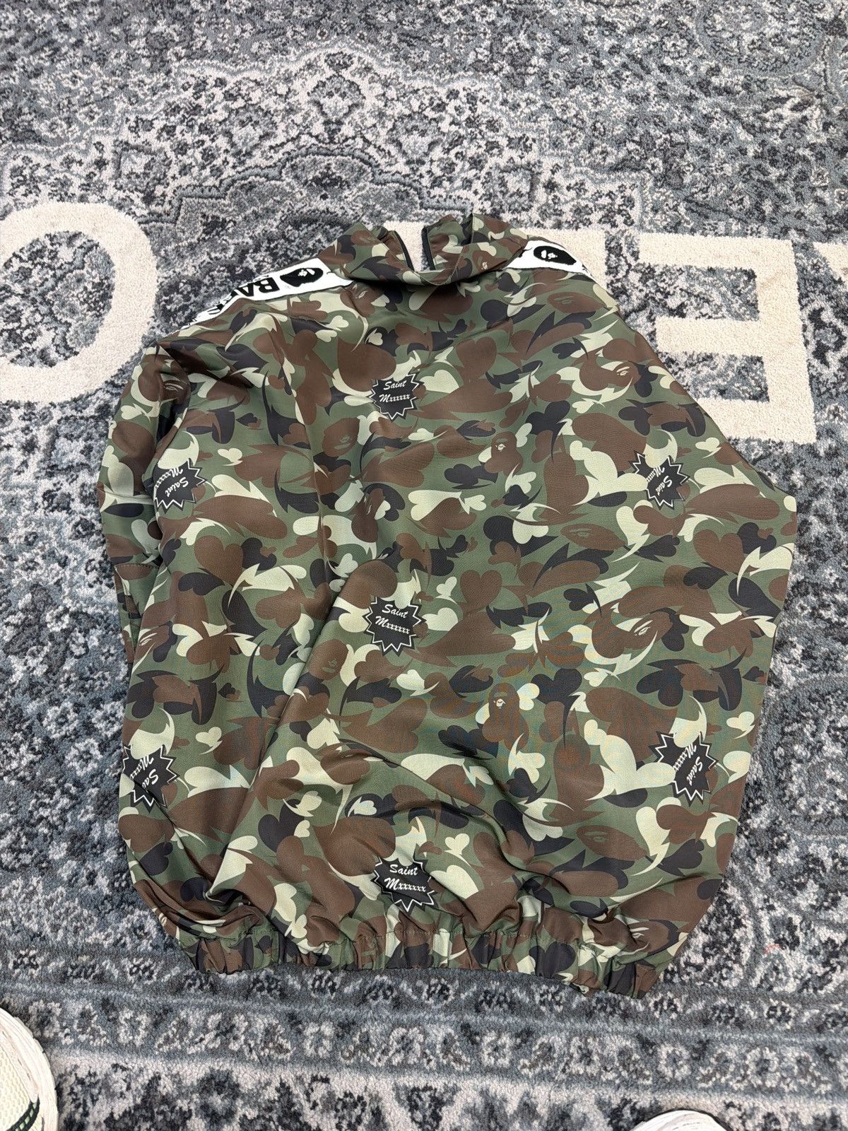 Bape × Saint Michael Saint Michael Bape dark green camo track jacket Size US XL / EU 56 / 4 - 2 Thumbnail