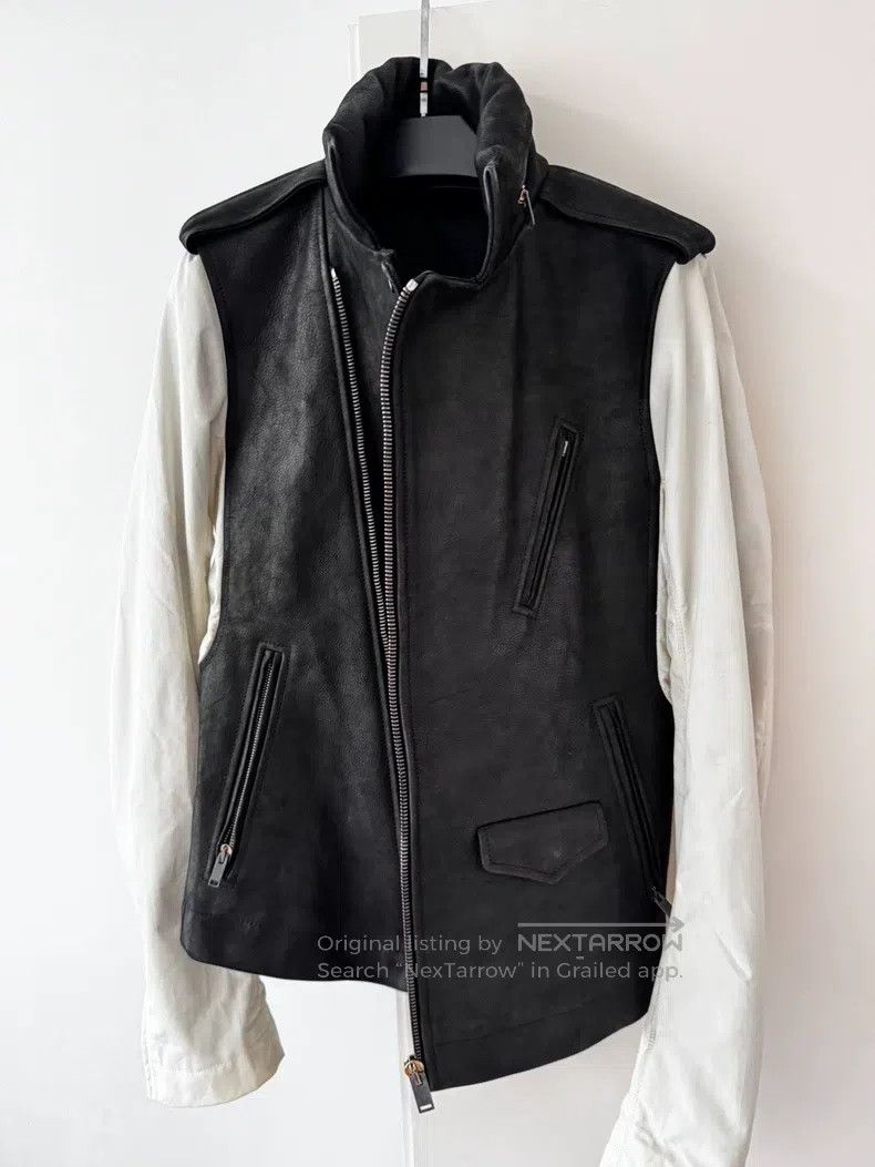 Rick Owens Rick Owens Patchwork sleeved leather jacket Size US S / EU 44-46 / 1 - 5 Thumbnail