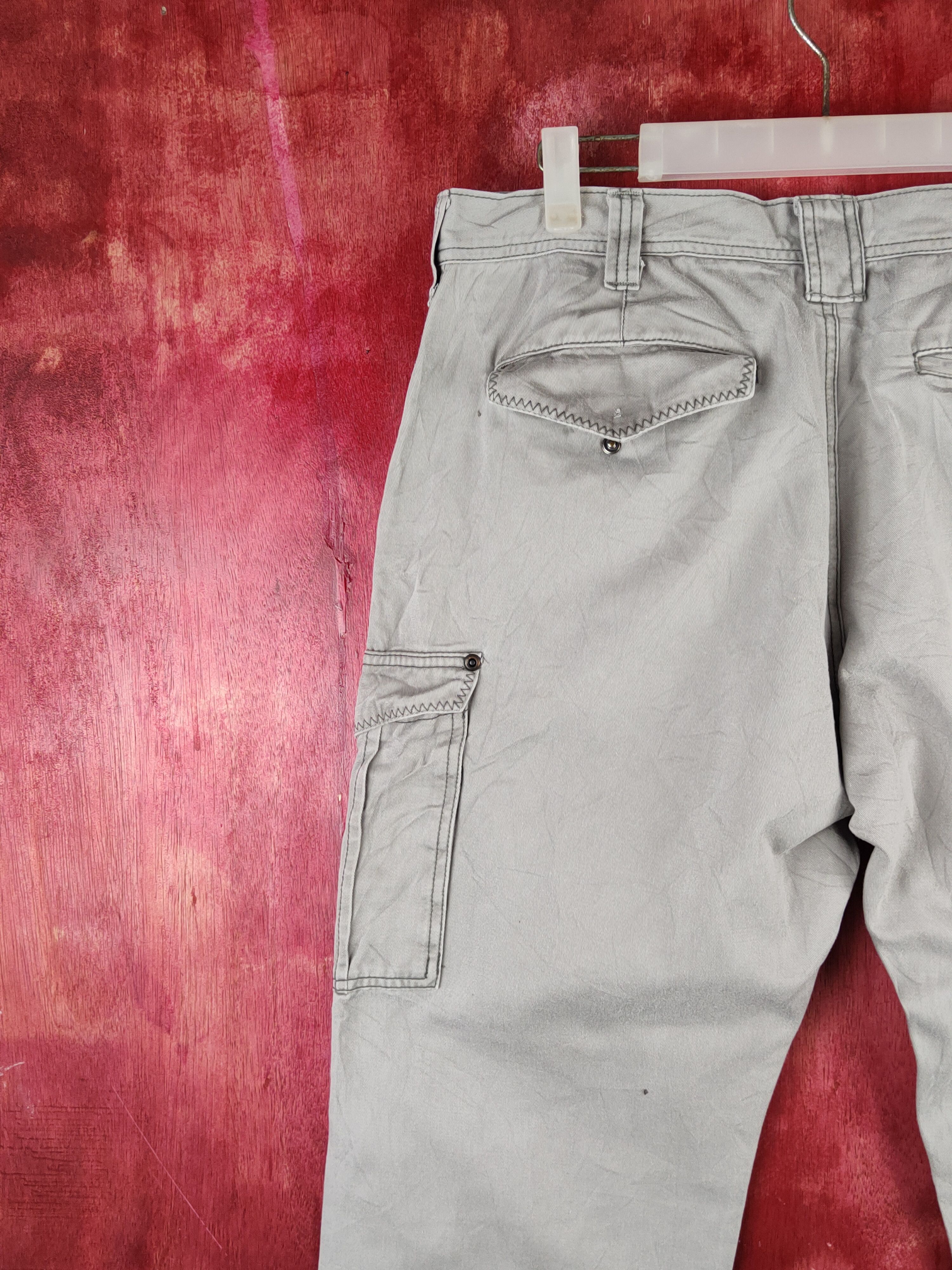 Japanese Brand GW Gray Multipocket Tactical Cargo Pants #S1457 Size US 34 / EU 50 - 9 Thumbnail