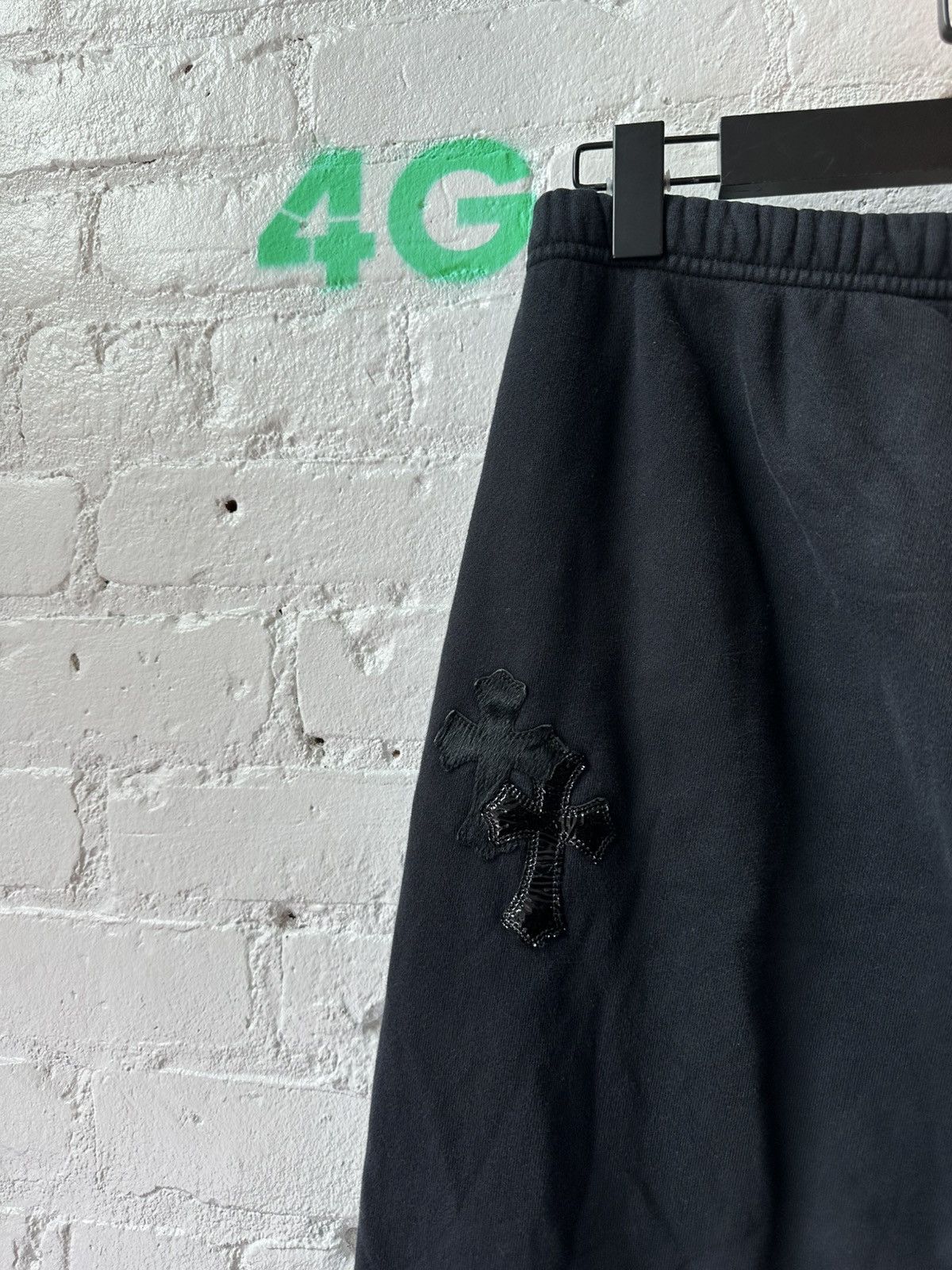 Chrome Hearts CHROME HEARTS LEATHER CROSS PATCH SWEATS M-XL Size US 30 / EU 46 - 5 Thumbnail