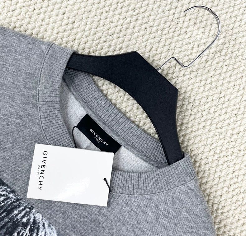 Givenchy Givenchy Show-style grey hoodie with robot portrait logo Size US XXS / EU 40 - 3 Thumbnail