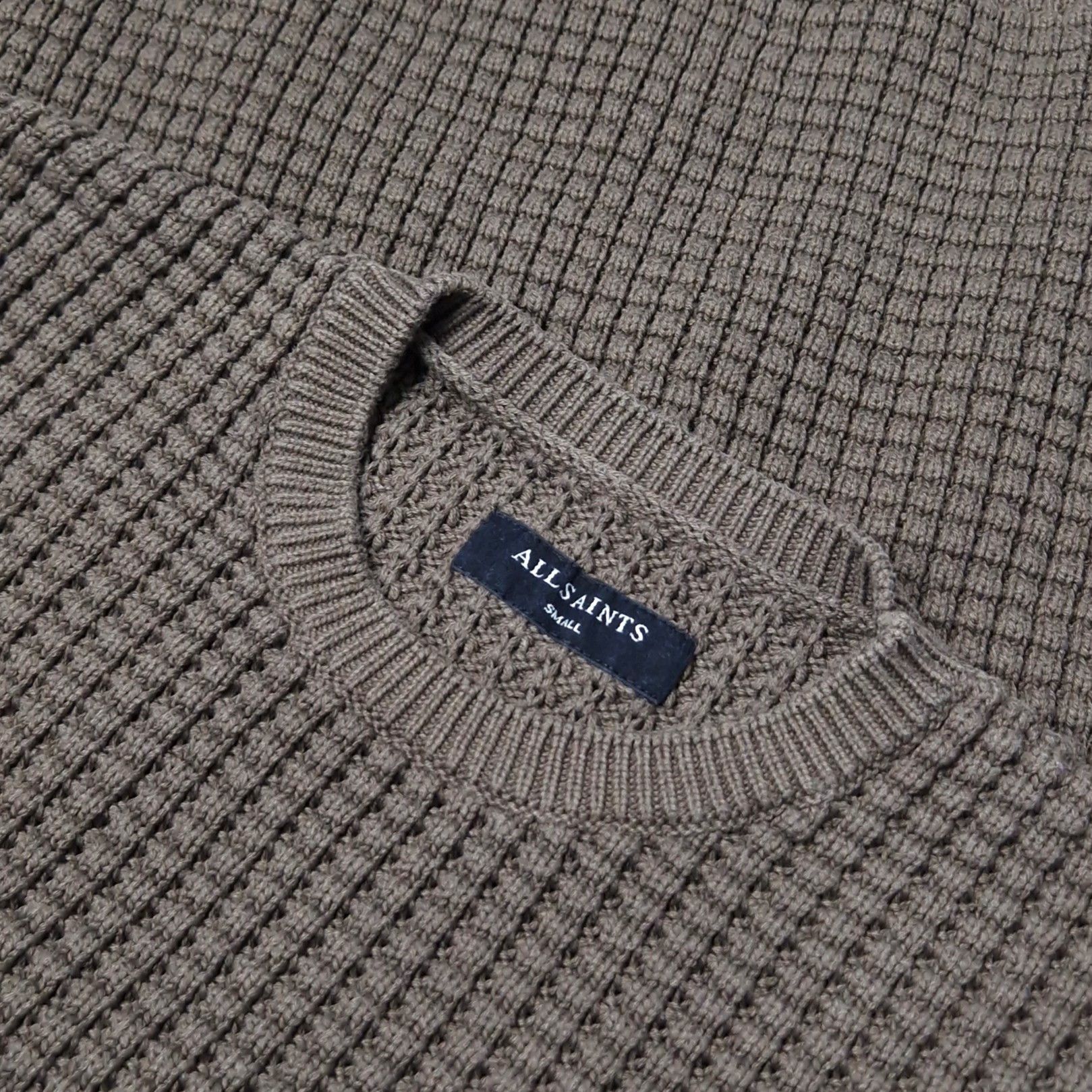 Allsaints Men's AllSaints Kargg Crew knitwear sweater swetashirt khaki Size US S / EU 44-46 / 1 - 9 Thumbnail