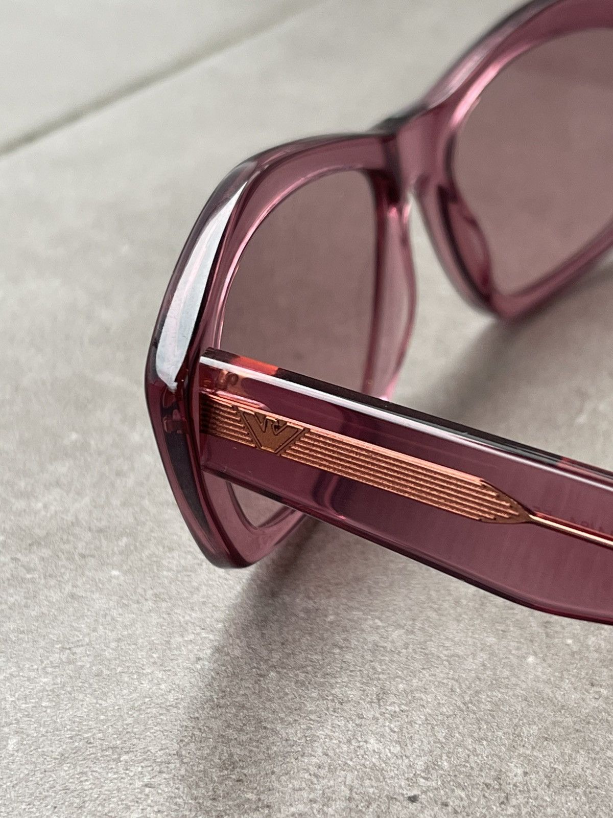 Emporio Armani !DS! Emporio Armani EA4187 5544/84 Cherry Pink Sunglasses Size ONE SIZE - 7 Thumbnail