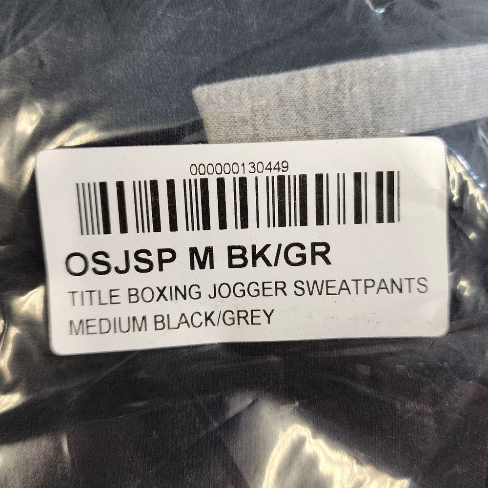 Other Title Boxing Black Grey Training Joggers Warm Pockets Size US 30 / EU 46 - 4 Thumbnail