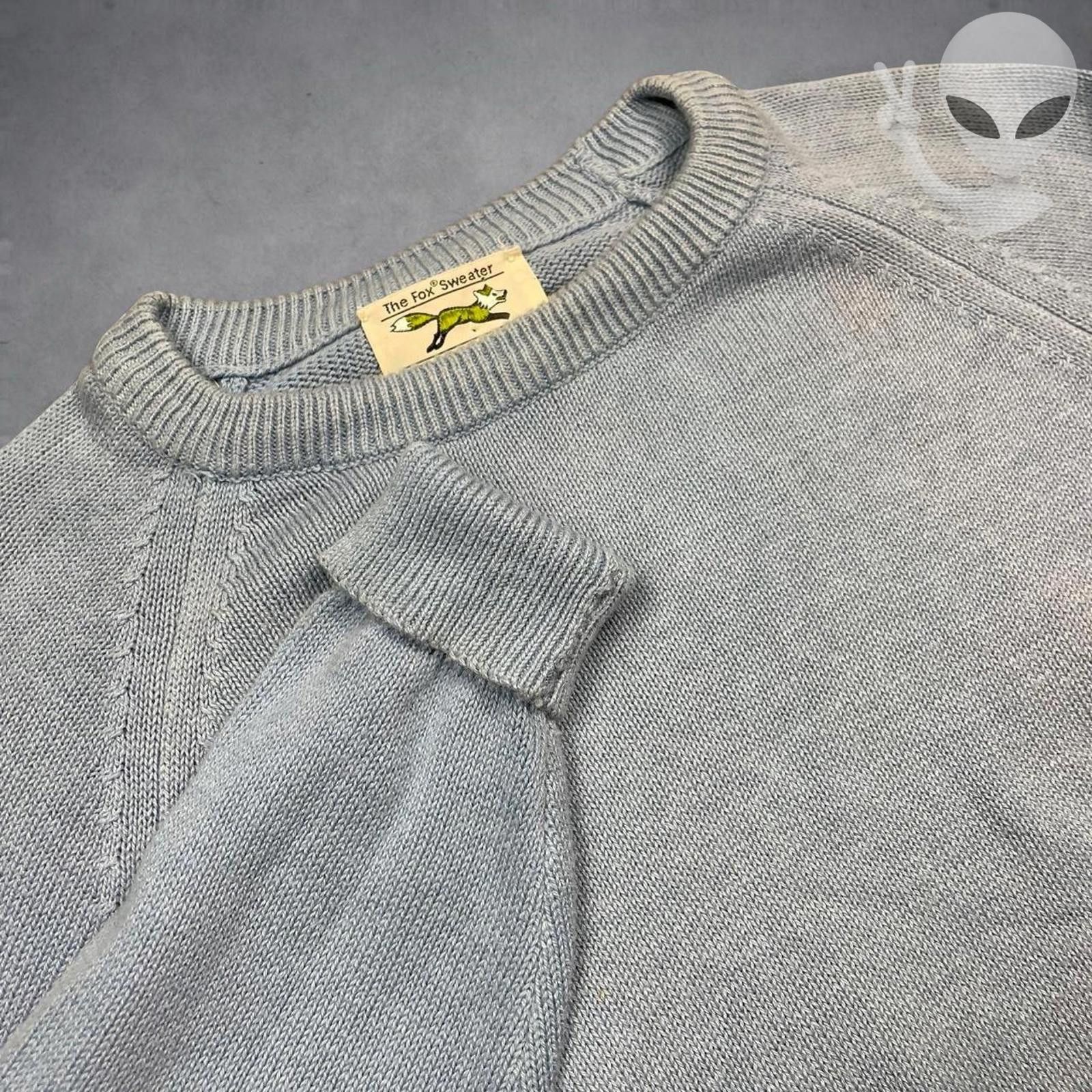JCPenney JCPenney Fox Sweater Large Light Blue Cotton Vintage 70s USA Size US L / EU 52-54 / 3 - 1 Thumbnail