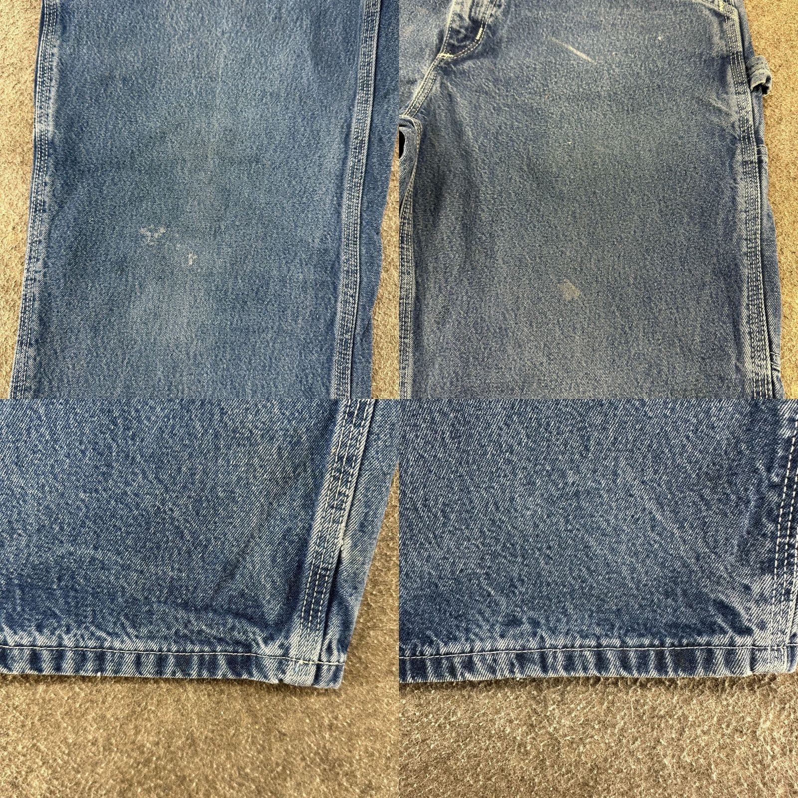 Carhartt VINTAGE Carhartt Jeans Mens 34x28 Blue Carpenter Loose Original Fit Baggy Y2K Size US 34 / EU 50 - 8 Thumbnail