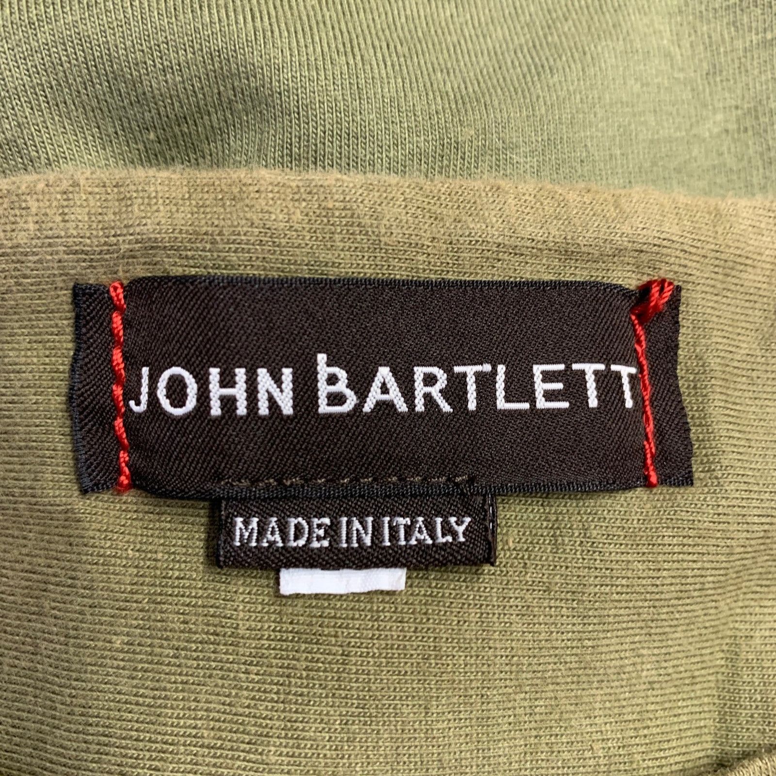 John Bartlett JOHN BARTLETT Size 38 Green Olive Cotton Crew Neck T-shirt Size US M / EU 48-50 / 2 - 10 Thumbnail