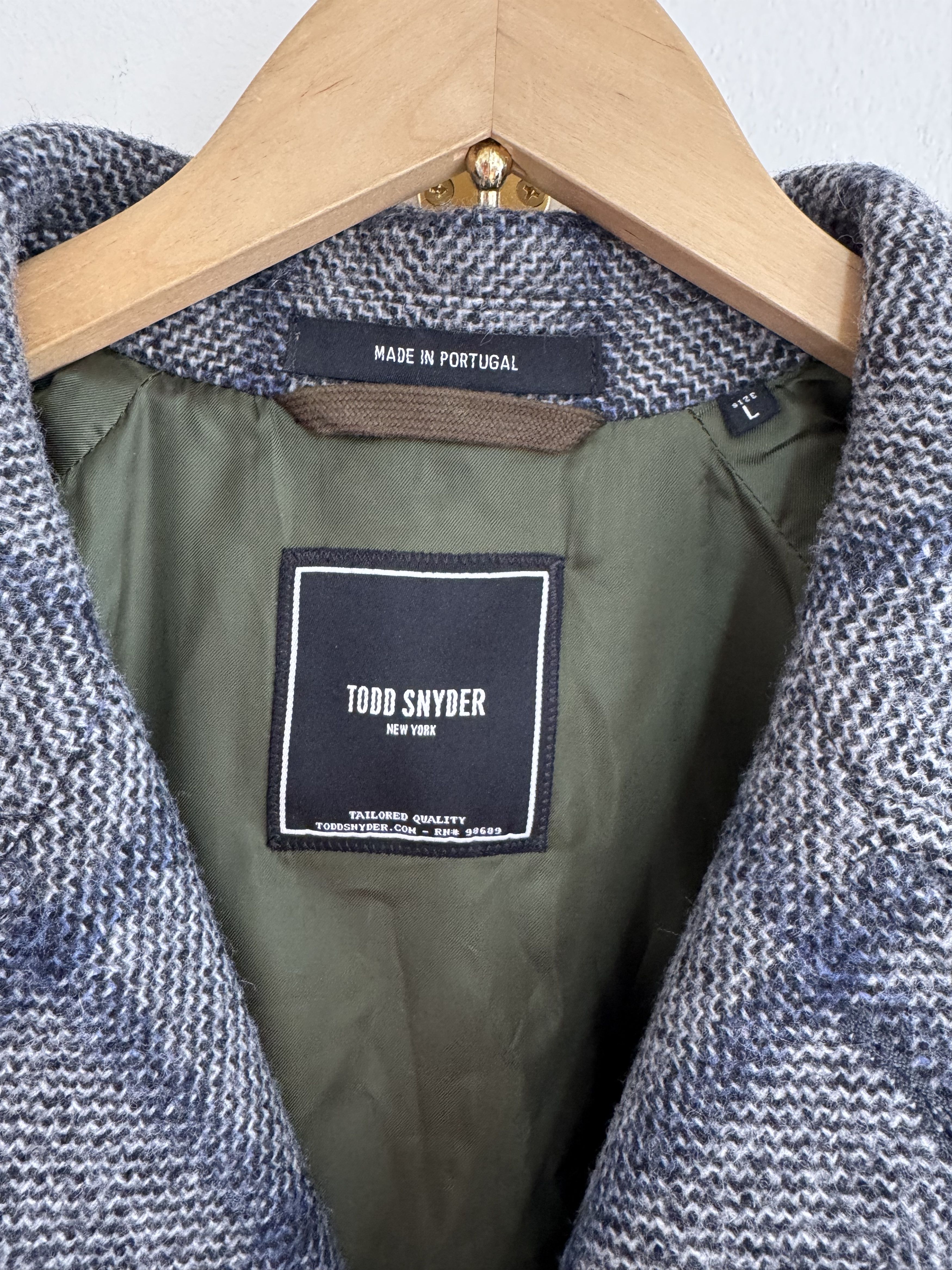 Todd Snyder Todd Snyder Italian Wool Windowpane Car Coat Size US L / EU 52-54 / 3 - 4 Thumbnail