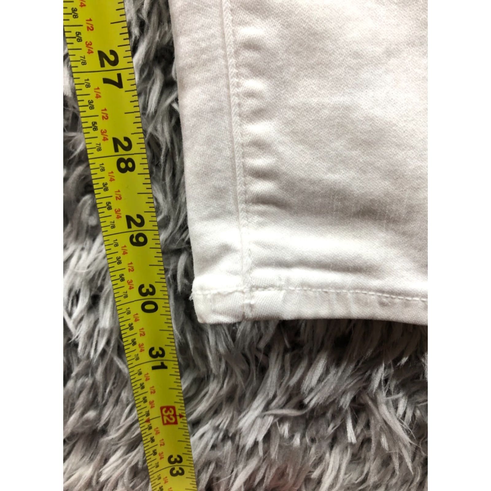 J.Crew J.CREW High Rise Toothpick Skinny Pants Women's White Light Wash 32 Tall Size 24" / US 00 / IT 34 - 3 Thumbnail