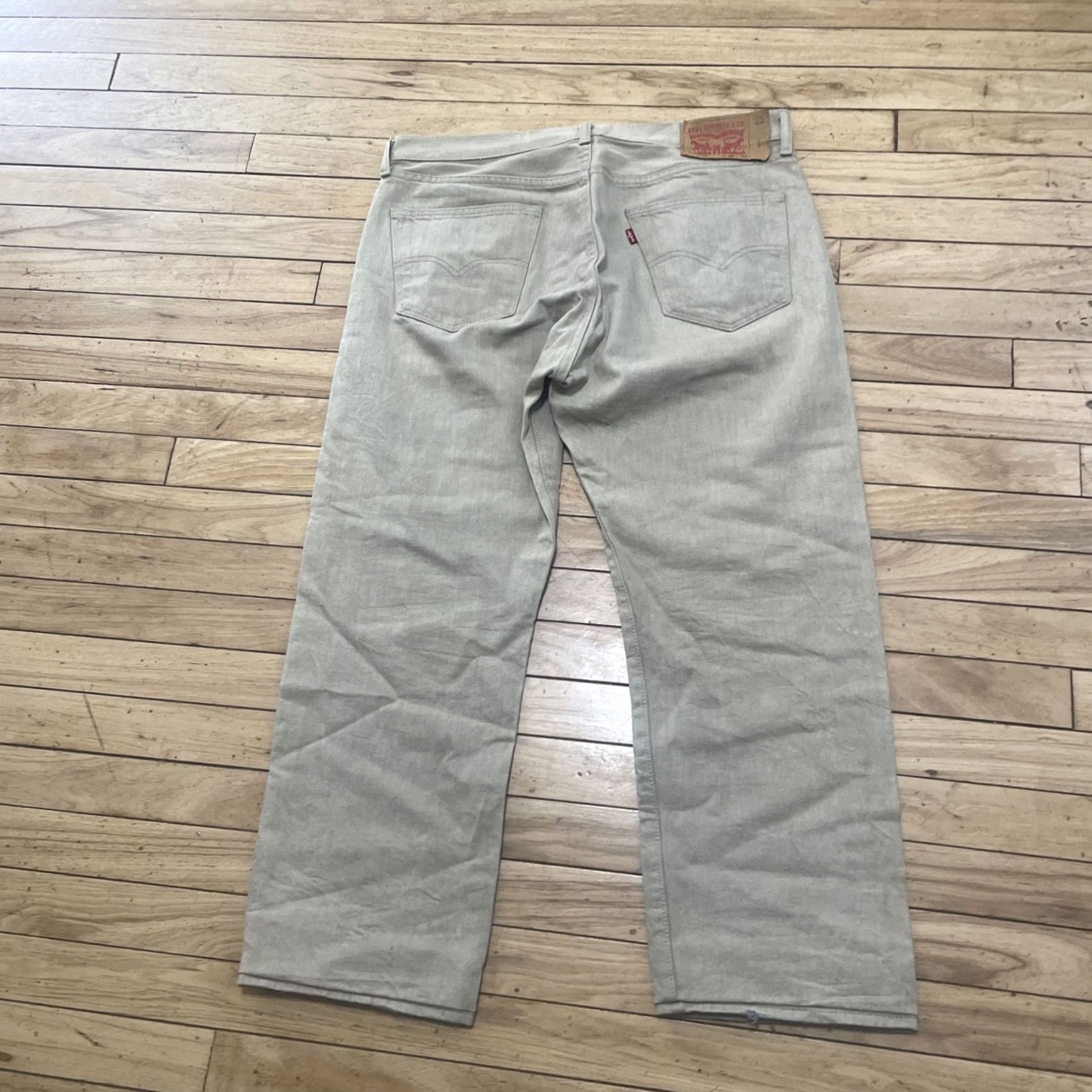 Levi's VINTAGE Levi’s 501 Jeans Men’s 36x27 Button Fly Denim Straight Brown 5-Pocket Grunge Logo 90s City Cowboy Classic Size US 36 / EU 52 - 2 Thumbnail