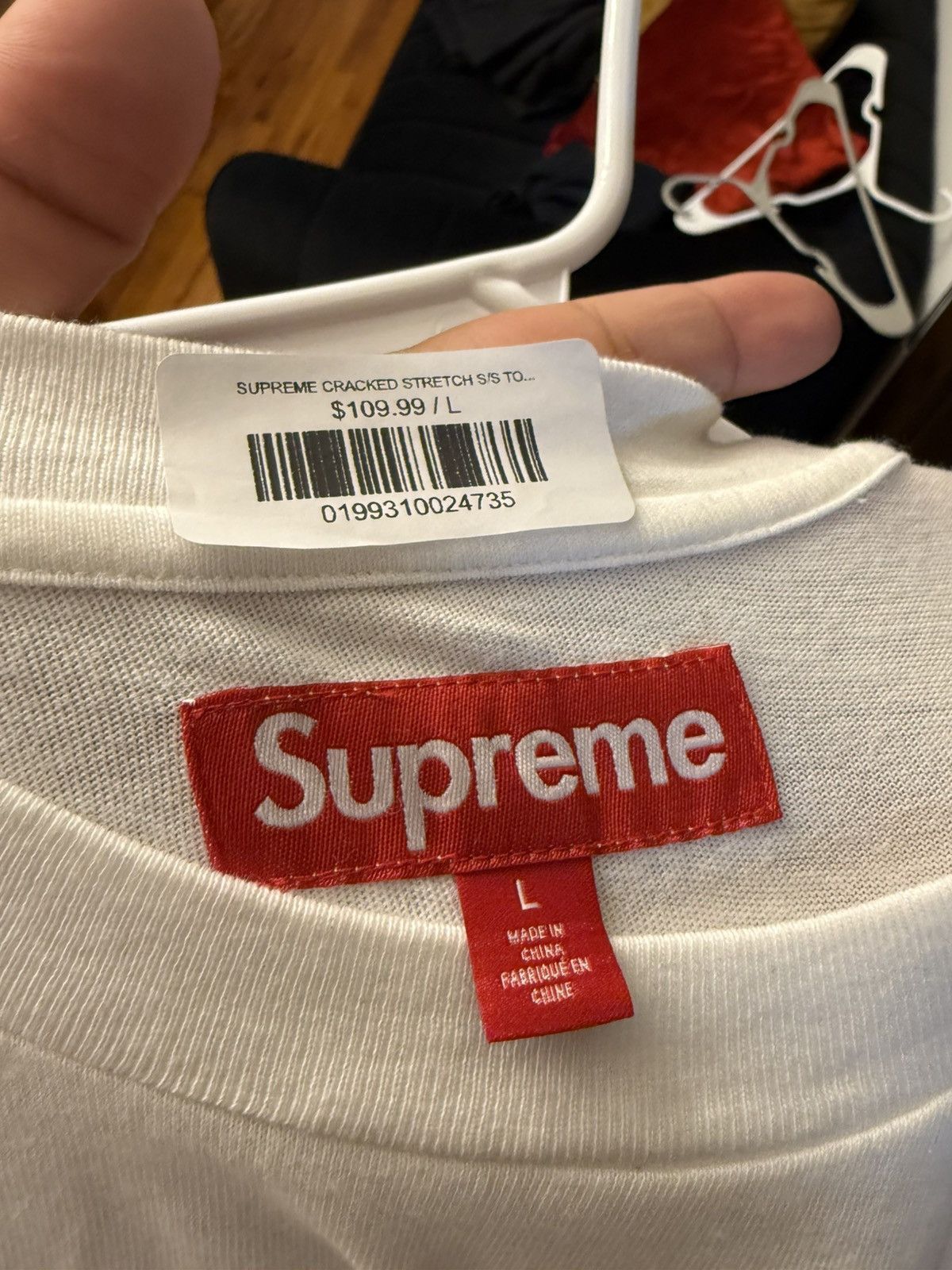 Supreme Supreme Cracked Stretch Tee Size Large Size US L / EU 52-54 / 3 - 5 Thumbnail