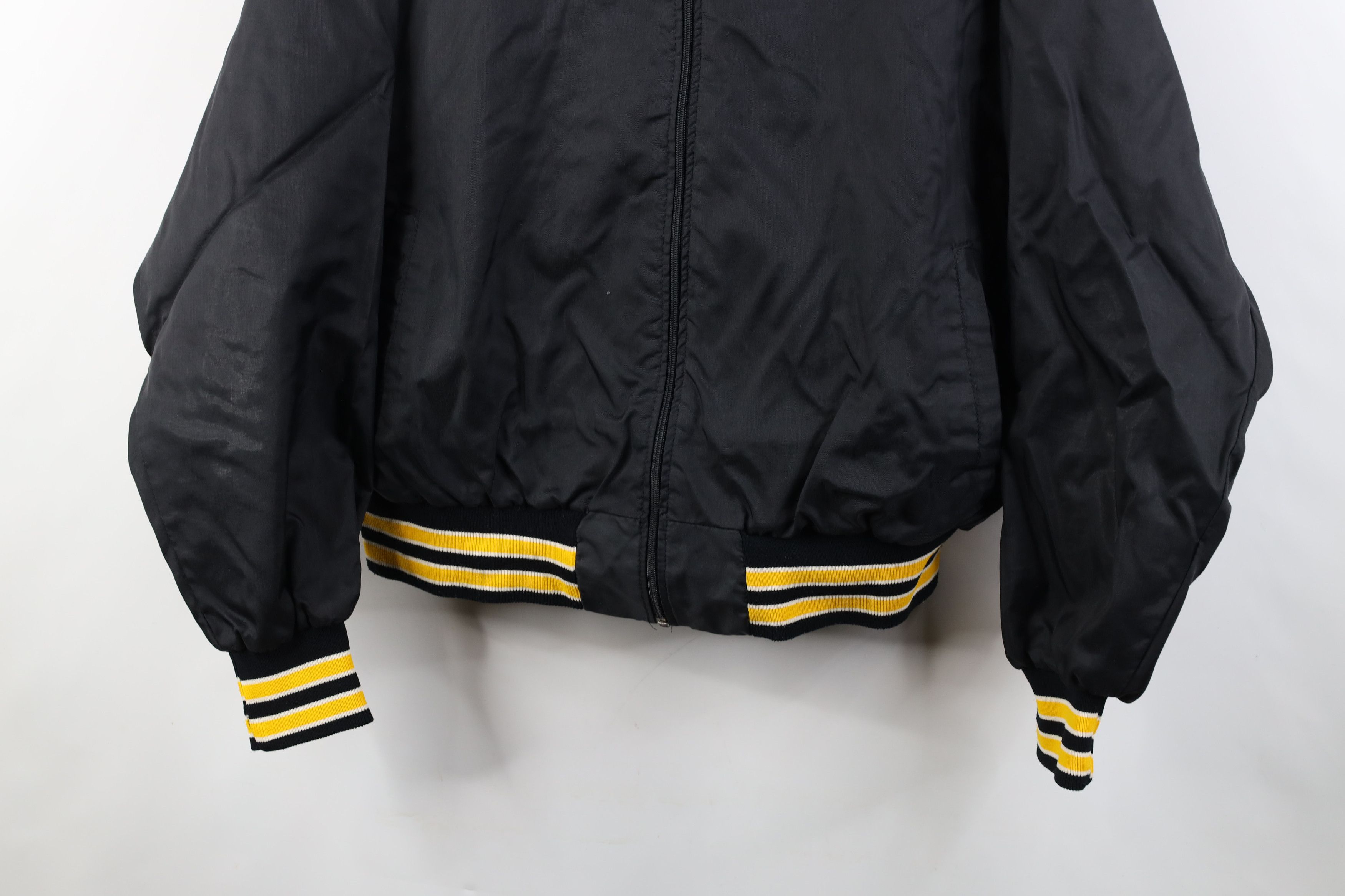 Vintage Vintage 80s 90s Streetwear Lined Satin Bomber Jacket Striped Size US XL / EU 56 / 4 - 3 Thumbnail
