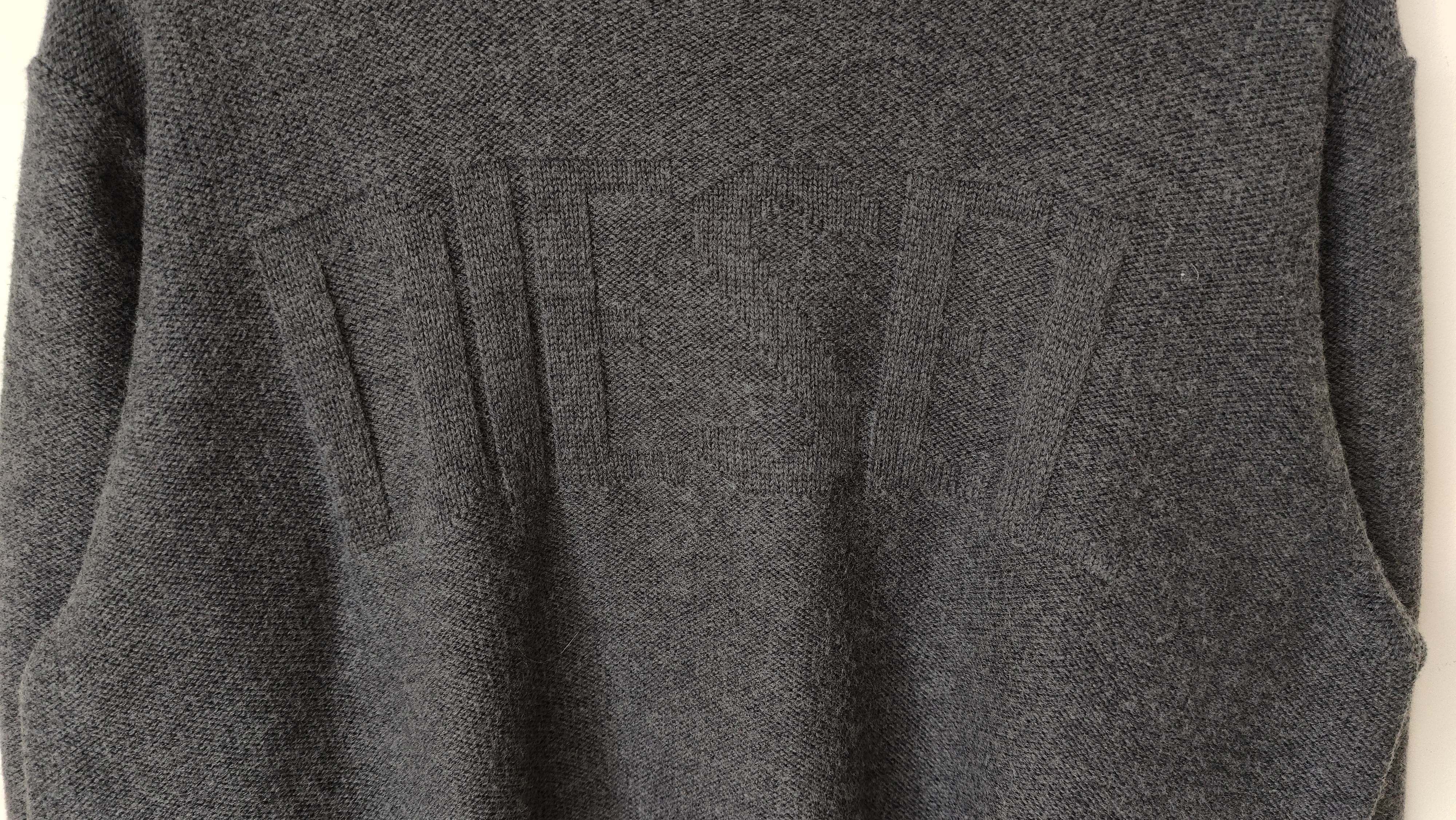 Diesel Diesel Big Spell Out Logo Vintage 90s Wool Sweater Italy Size US L / EU 52-54 / 3 - 3 Thumbnail