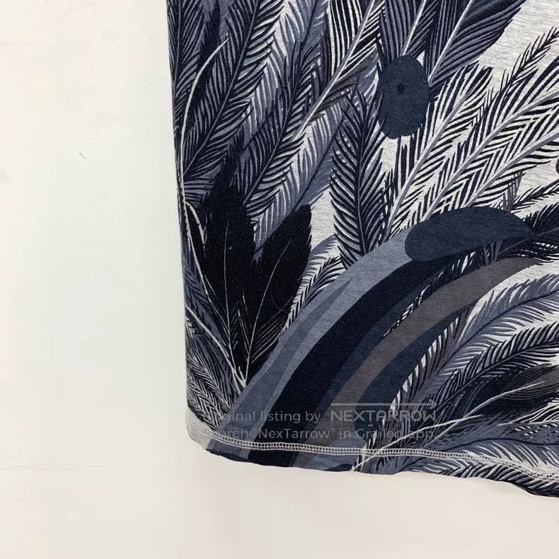 Hermes Hermes Gray Large Beak Bird Printed Cotton Round Collar Sh Size XXS / US 00 / IT 34 - 4 Thumbnail