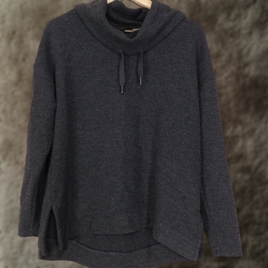 Banana Republic BANANA REPUBLIC ECO PULLOVER SWEATER WOMENS SIZE S CHARCOAL GREY COTTON CASUAL Size S / US 4 / IT 40 - 1 Thumbnail