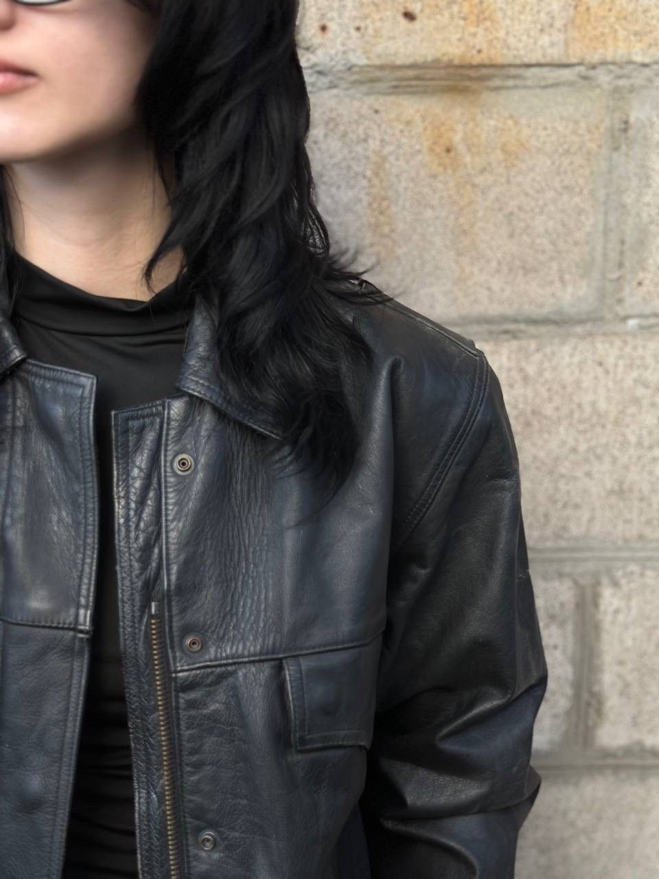 Genuine Leather VTG Moto Racing Jacket Leather Size M - L Y2K Riri Germany Size US M / EU 48-50 / 2 - 4 Thumbnail