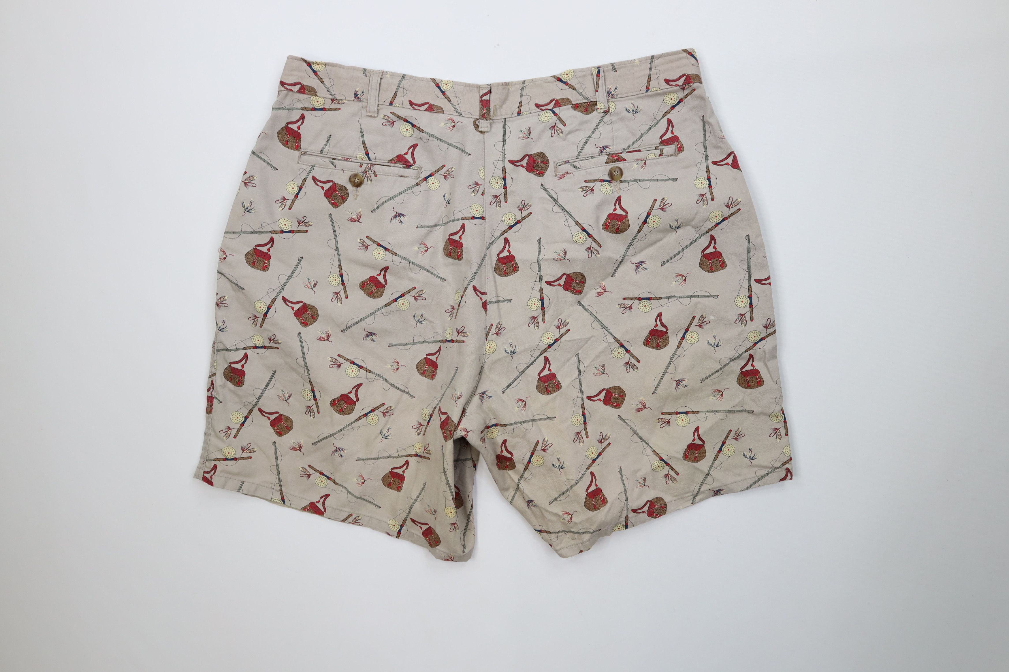 Brooks Brothers Vintage 80s 90s Brooks Brothers All Over Print Chino Shorts Size US 38 / EU 54 - 11 Thumbnail