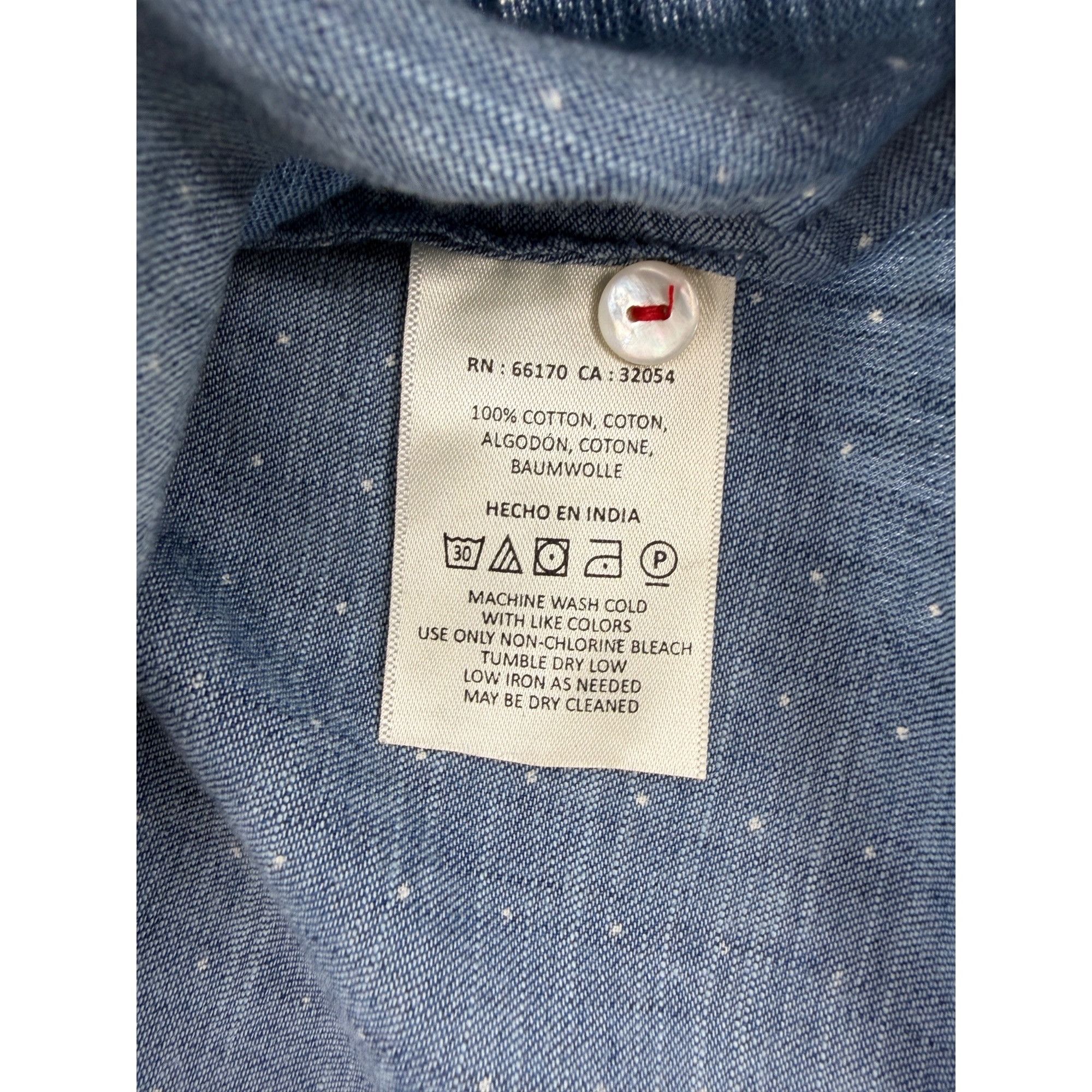 Anthropologie NWT Anthropologie Chambray Cold Shoulder Top | Coastal Cowgi Size M / US 6-8 / IT 42-44 - 14 Thumbnail