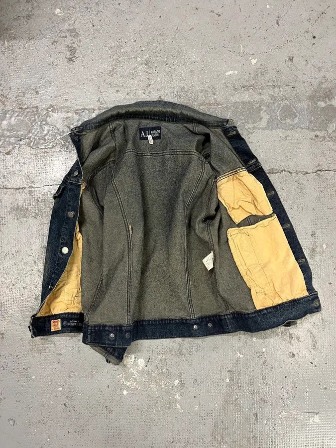 Armani 2000s Armani Blue Eroded Denim Jacket Size US S / EU 44-46 / 1 - 8 Thumbnail