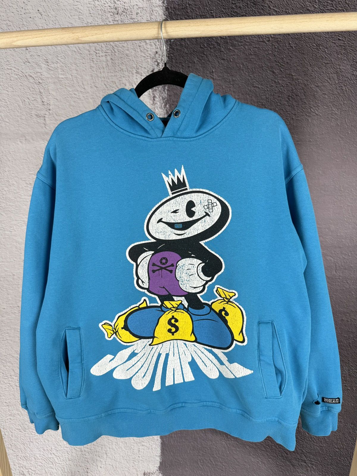 Southpole Vintage SouthPole Distressed Skateboard Heavy Cotton Hoodie Size US L / EU 52-54 / 3 - 2 Thumbnail