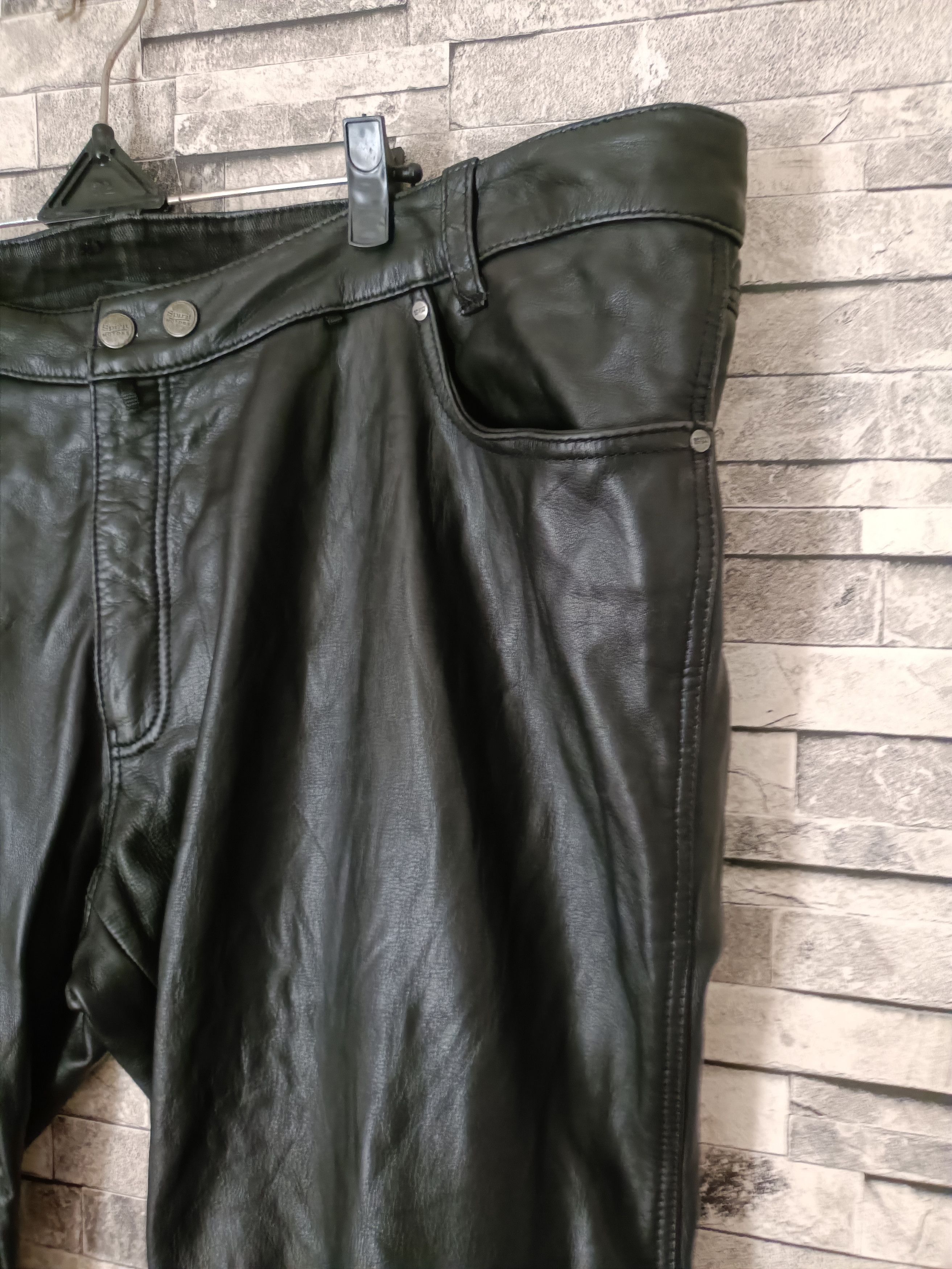 Leather Spirit motors Dallas biker leather pants Size US 43 - 3 Thumbnail
