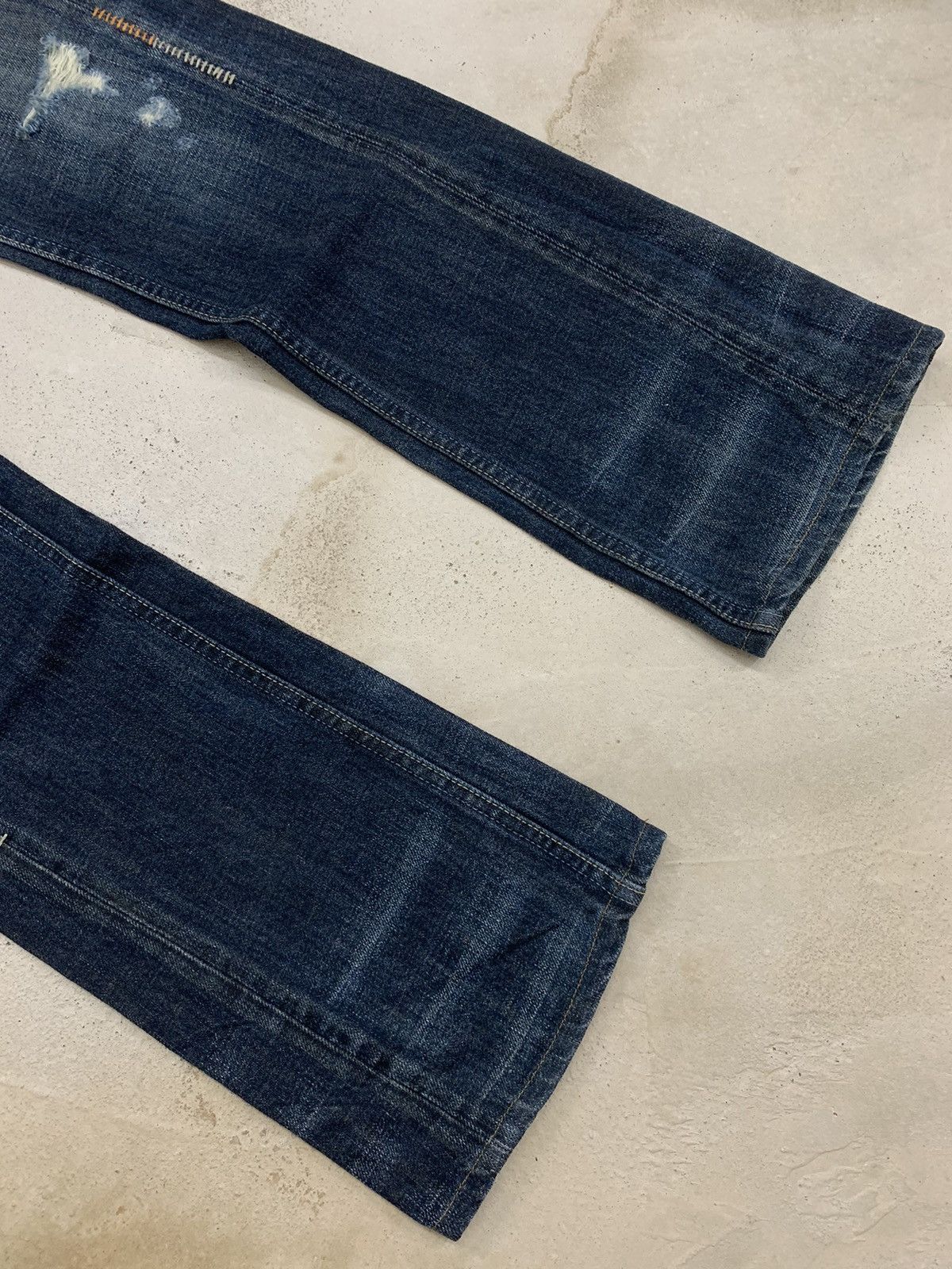 20471120 × Japanese Brand Sweet Camel Flare Kapital Style Whisker Distressed Denim Size US 28 / EU 44 - 5 Thumbnail