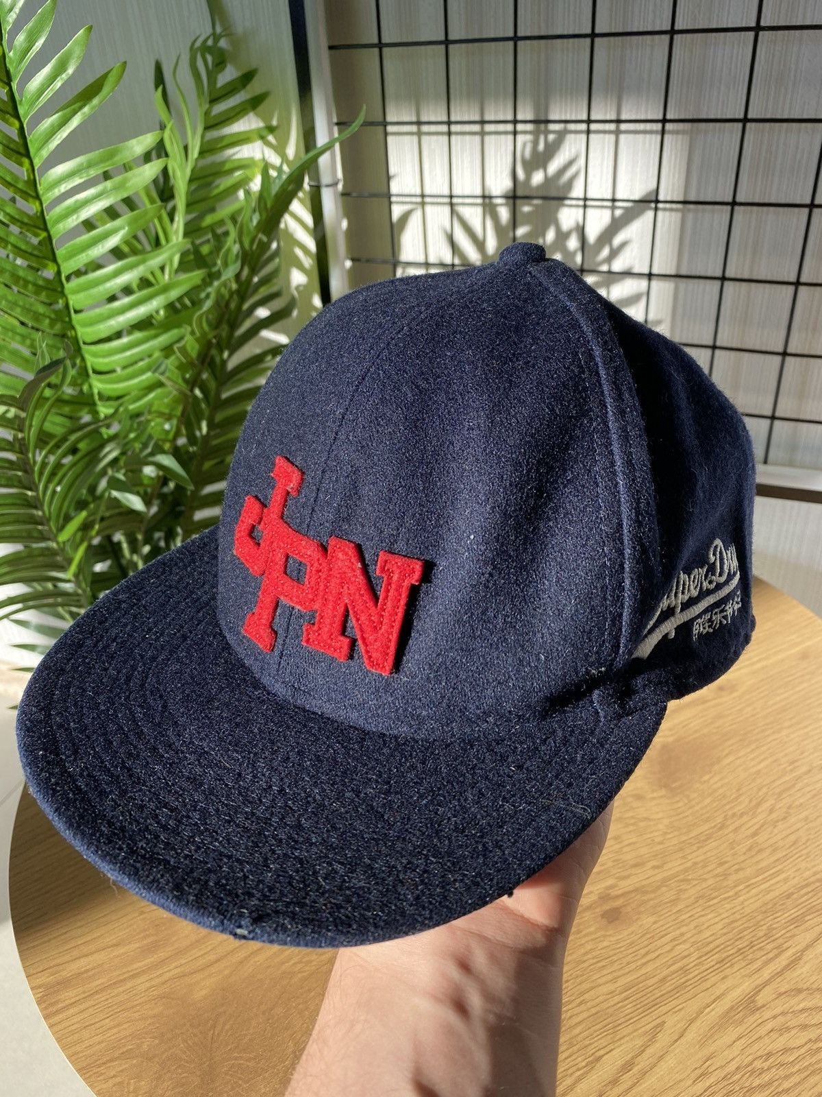 Superdry × Vintage SuperDry Japan Wool Hat “JPN” OS Unisex Men’s Navy Blue Size ONE SIZE - 1 Thumbnail