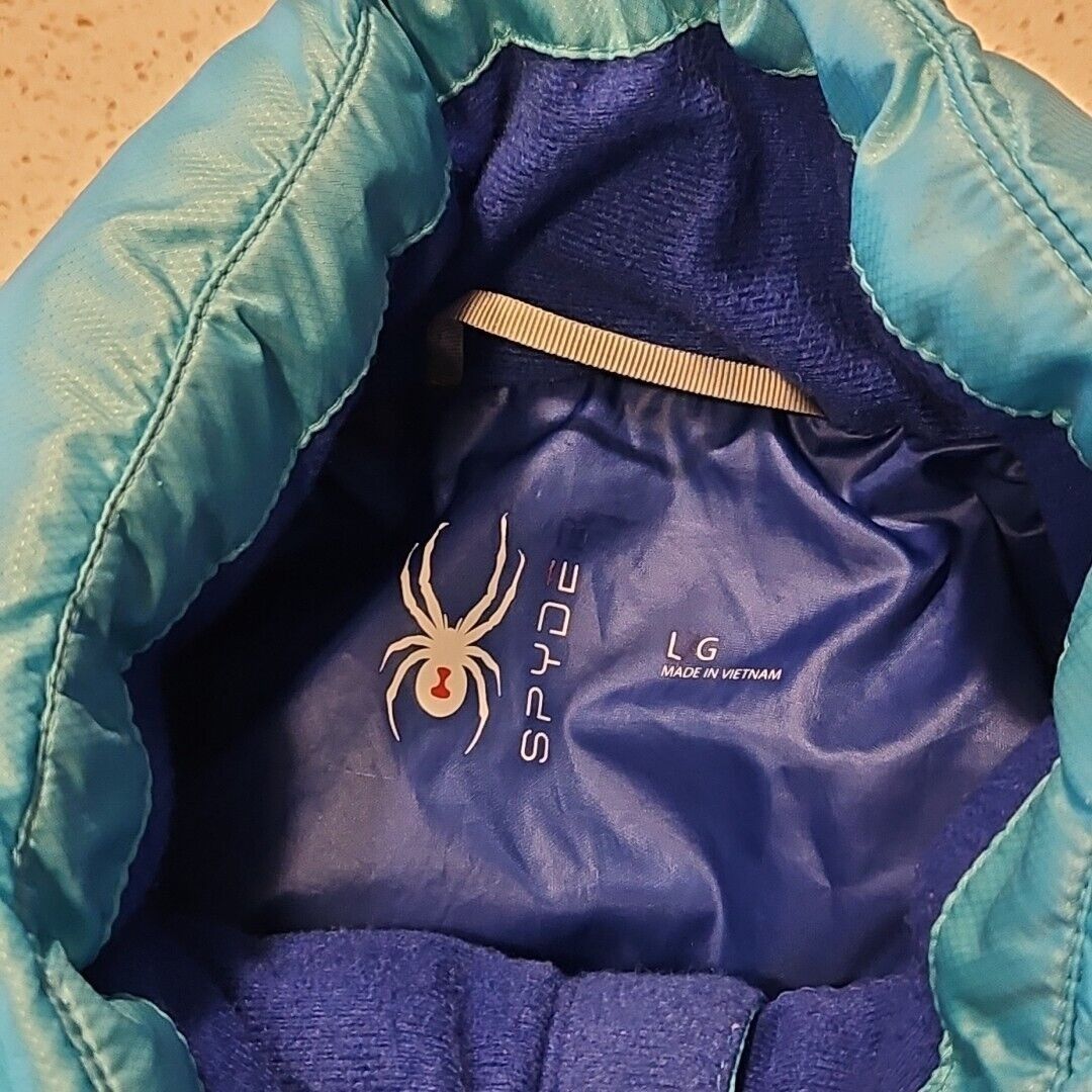 Spyder Spyder ThermaWeb Jacket Womens Large Aqua Puffer Performance Size L / US 10 / IT 46 - 8 Thumbnail