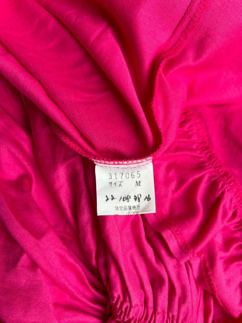 Kenzo KENZO A very large skirted rose pink one-shoulder dress Size M / US 6-8 / IT 42-44 - 6 Thumbnail