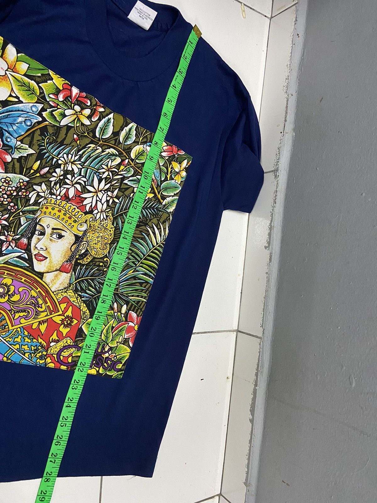Handmade VINTAGE BALI PRIMITIVE HANDMADE ART SHORT SLEEVE TEE SHIRT Size US L / EU 52-54 / 3 - 19 Thumbnail
