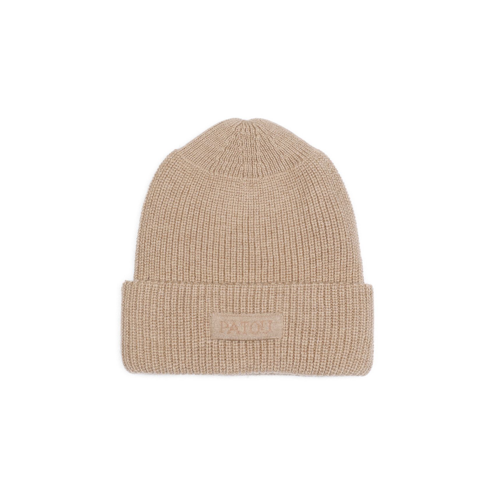 Patou Patou Knitted Ribbed Beanie Hat Size ONE SIZE - 1 Thumbnail