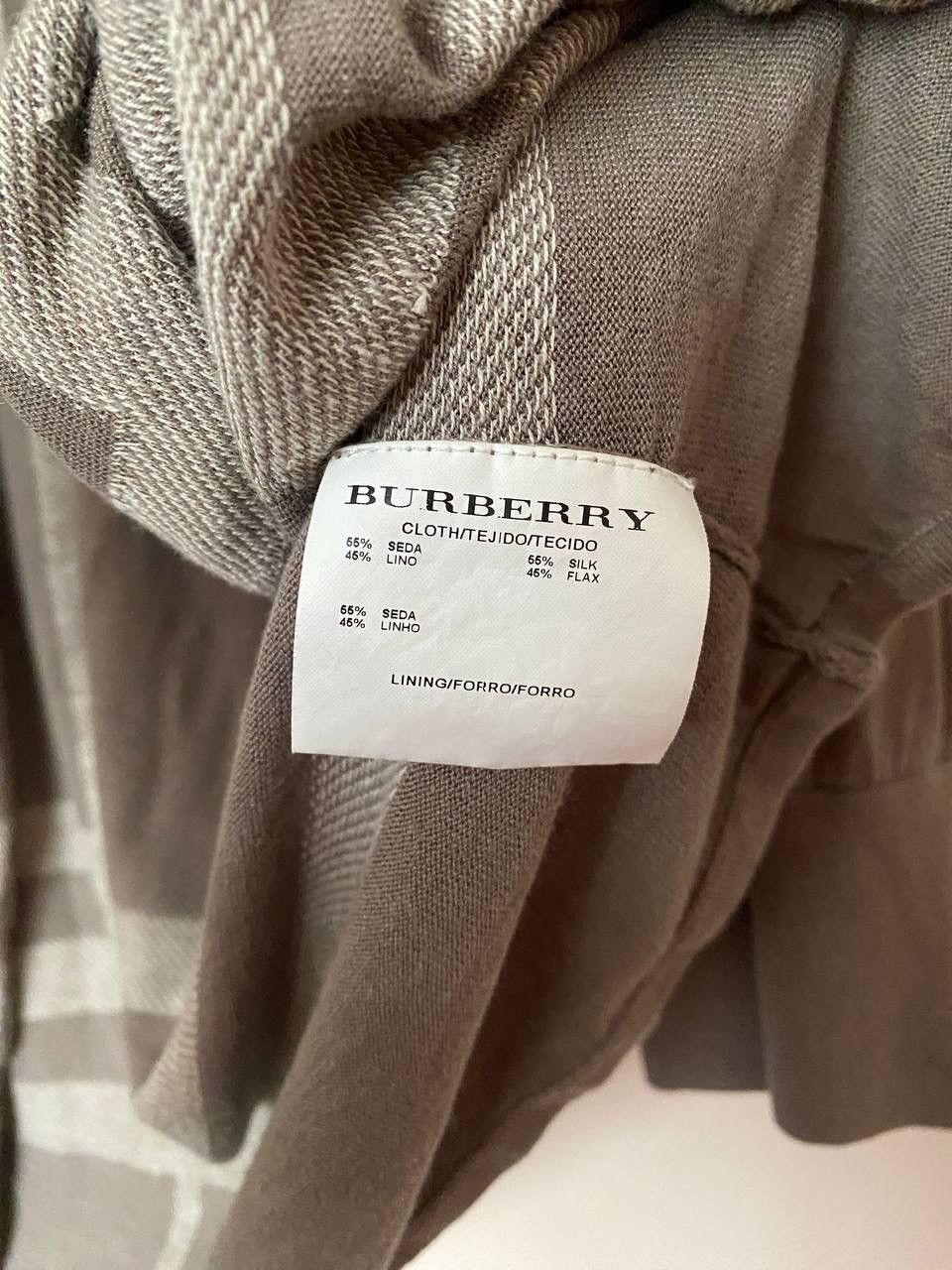 Burberry Women's Burberry Nova Check Silk/Lino Cardigan Size M Size M / US 6-8 / IT 42-44 - 6 Thumbnail