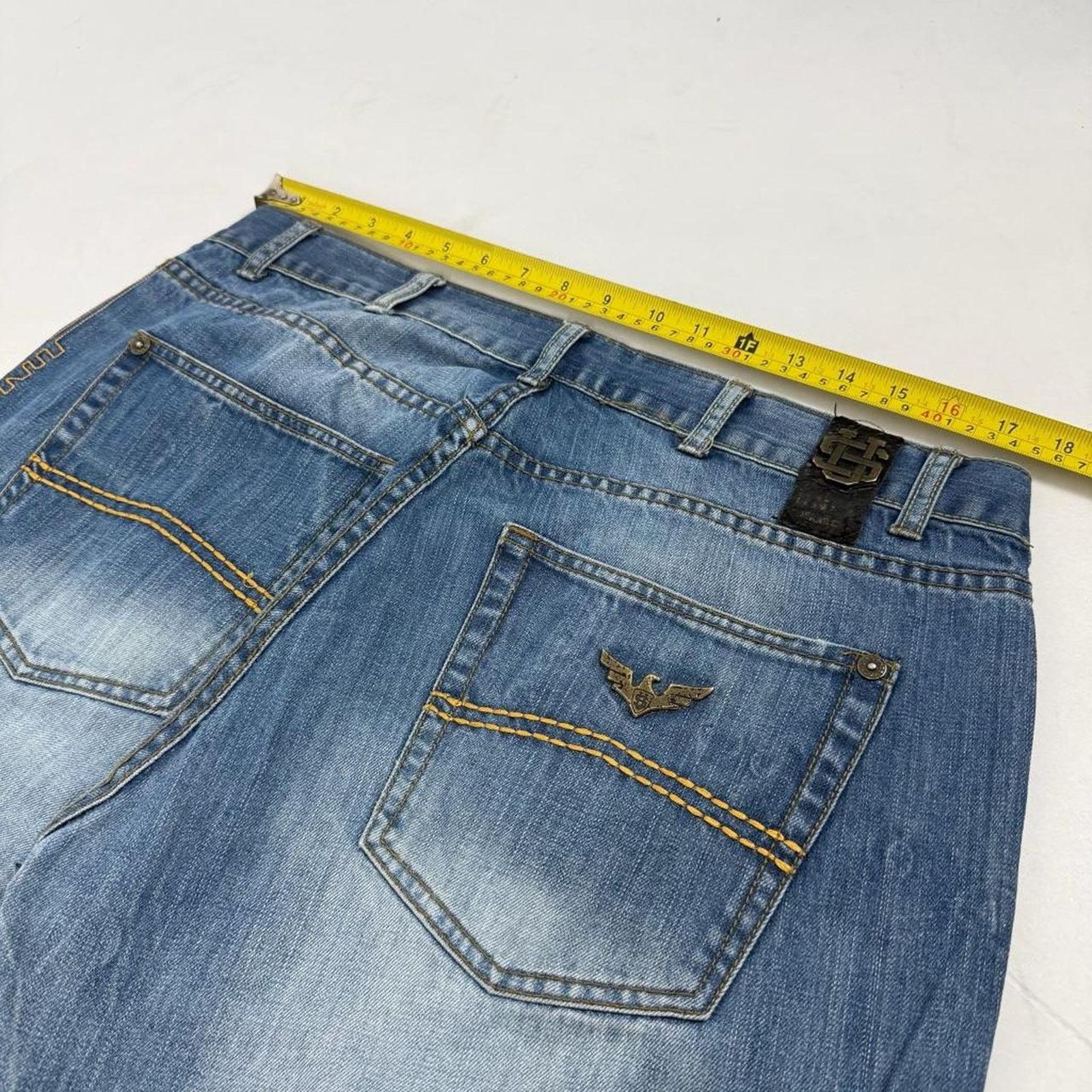 JNCO × Southpole × Vintage Vintage y2k embroidered baggy wide leg faded archive jeans Size US 36 / EU 52 - 5 Thumbnail