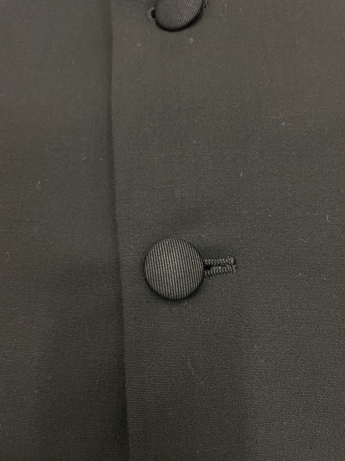 Prada Tuxedo Jacket 3 Button Wool Silk Lapel Notch Italy Size 42L - 5 Thumbnail