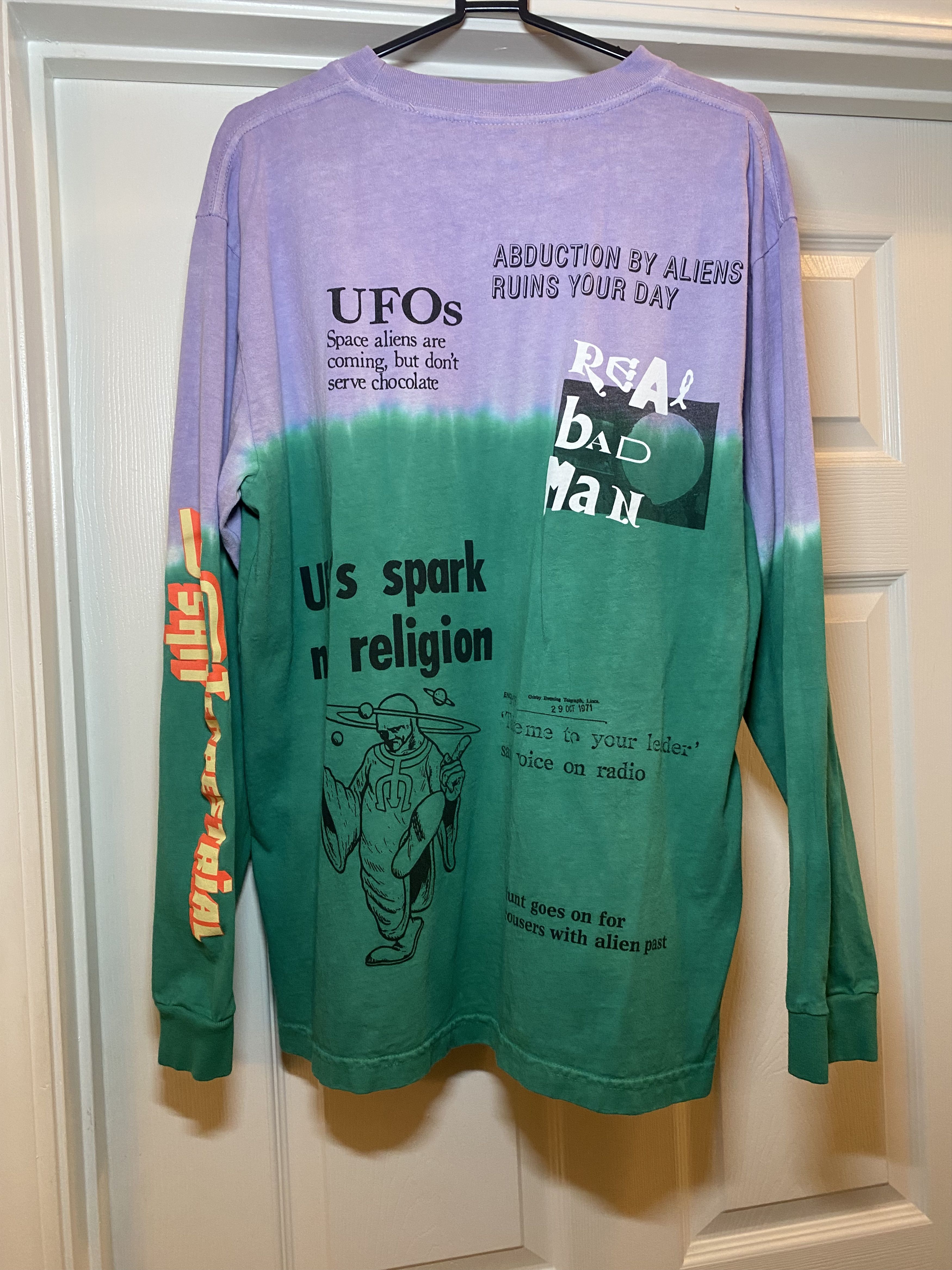 Real Bad Man Real Bad Man Extraterrestrial Shit Long Sleeve T-Shirt Size US L / EU 52-54 / 3 - 4 Thumbnail