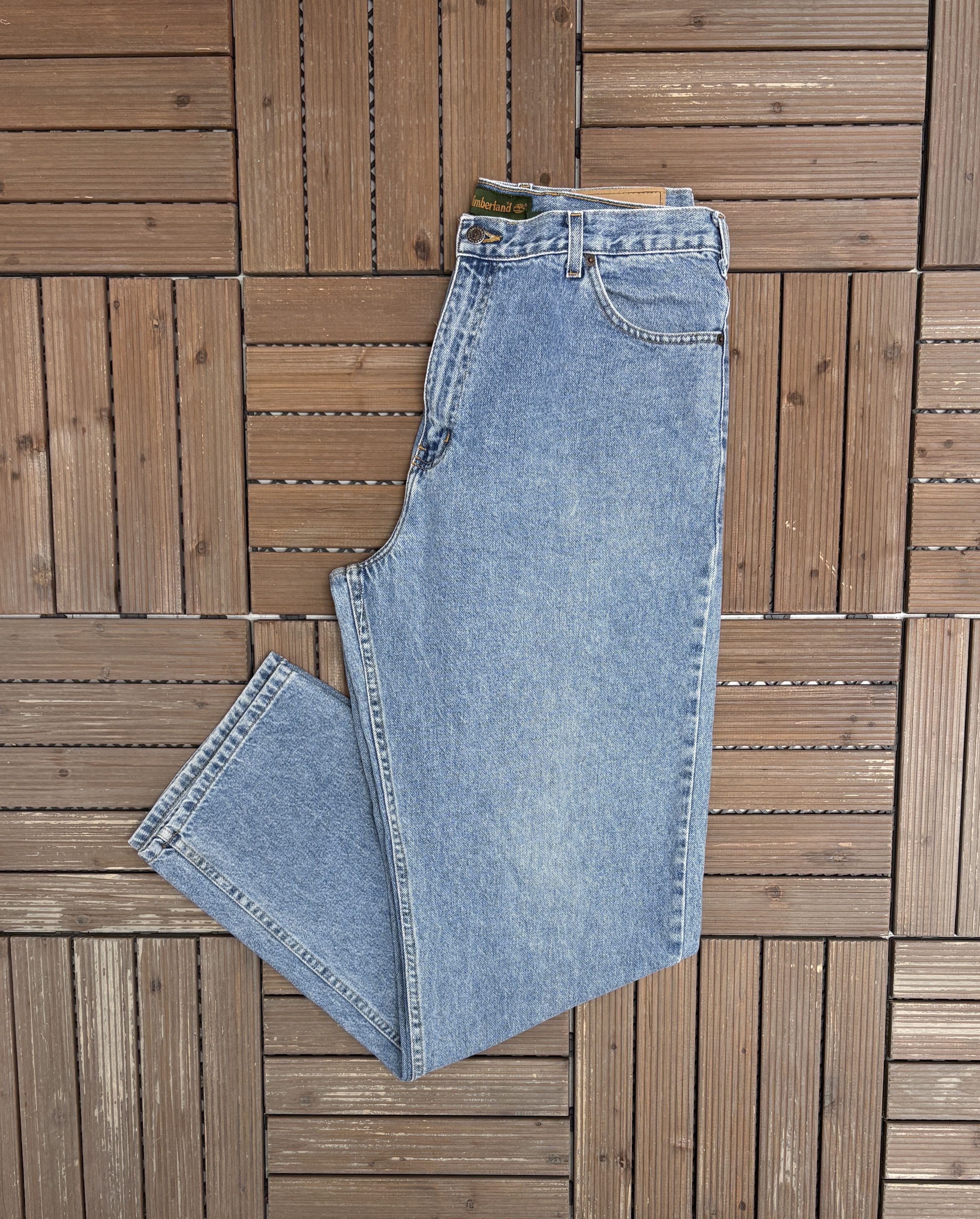 Timberland × Vintage Timberland Light Blue Denim Jeans Size 36 Size US 36 / EU 52 - 1 Thumbnail