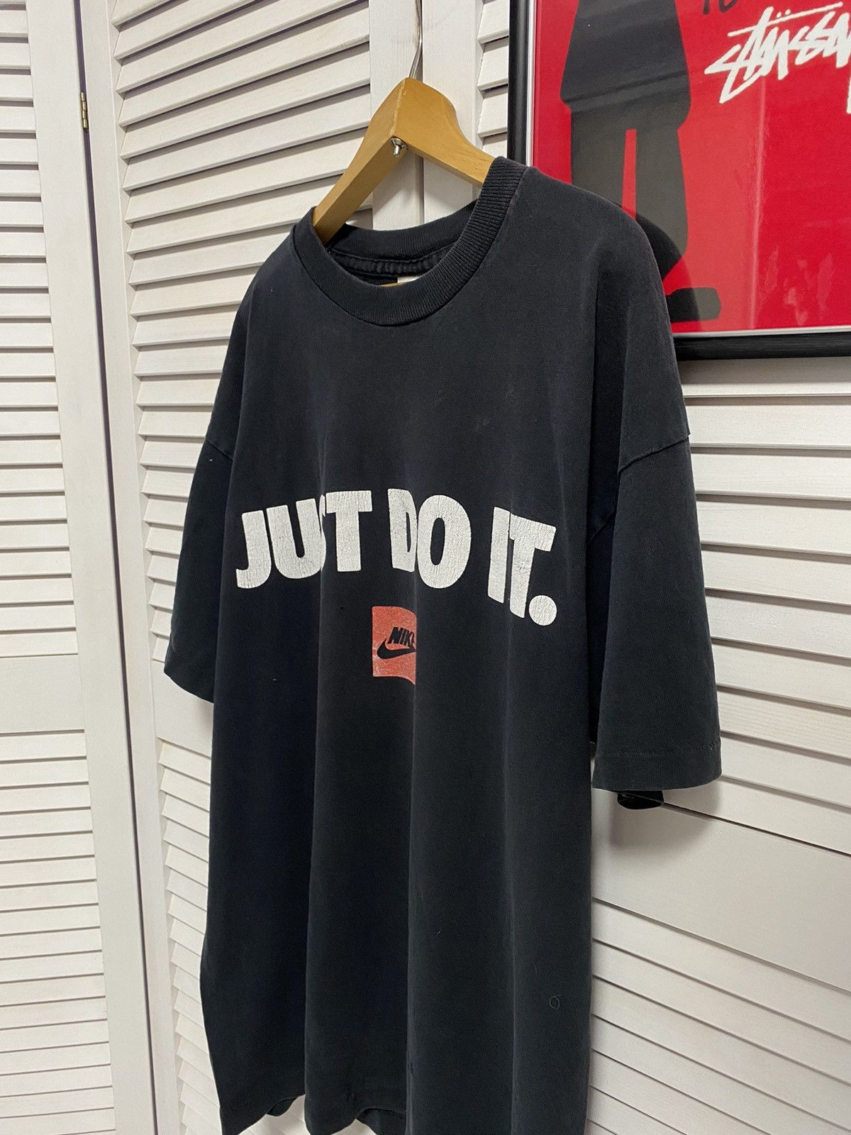 Nike × Vintage Vintage T Shirt Tee Nike Just Do It Print Graphic Oversized Size US M / EU 48-50 / 2 - 3 Thumbnail
