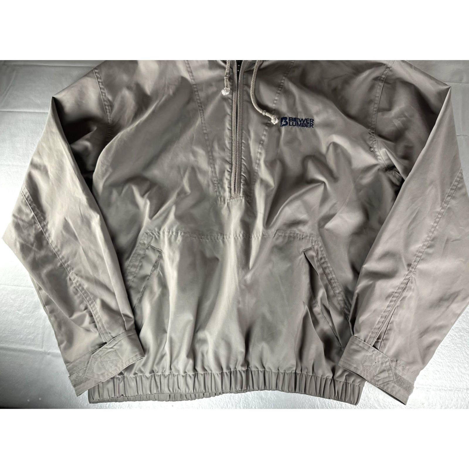 Vintage VINTAGE King Louie Windbreaker Jacket Mens M Beige Hooded Zip Front Beav er Lumber Logo Jersey? Size US M / EU 48-50 / 2 - 3 Thumbnail