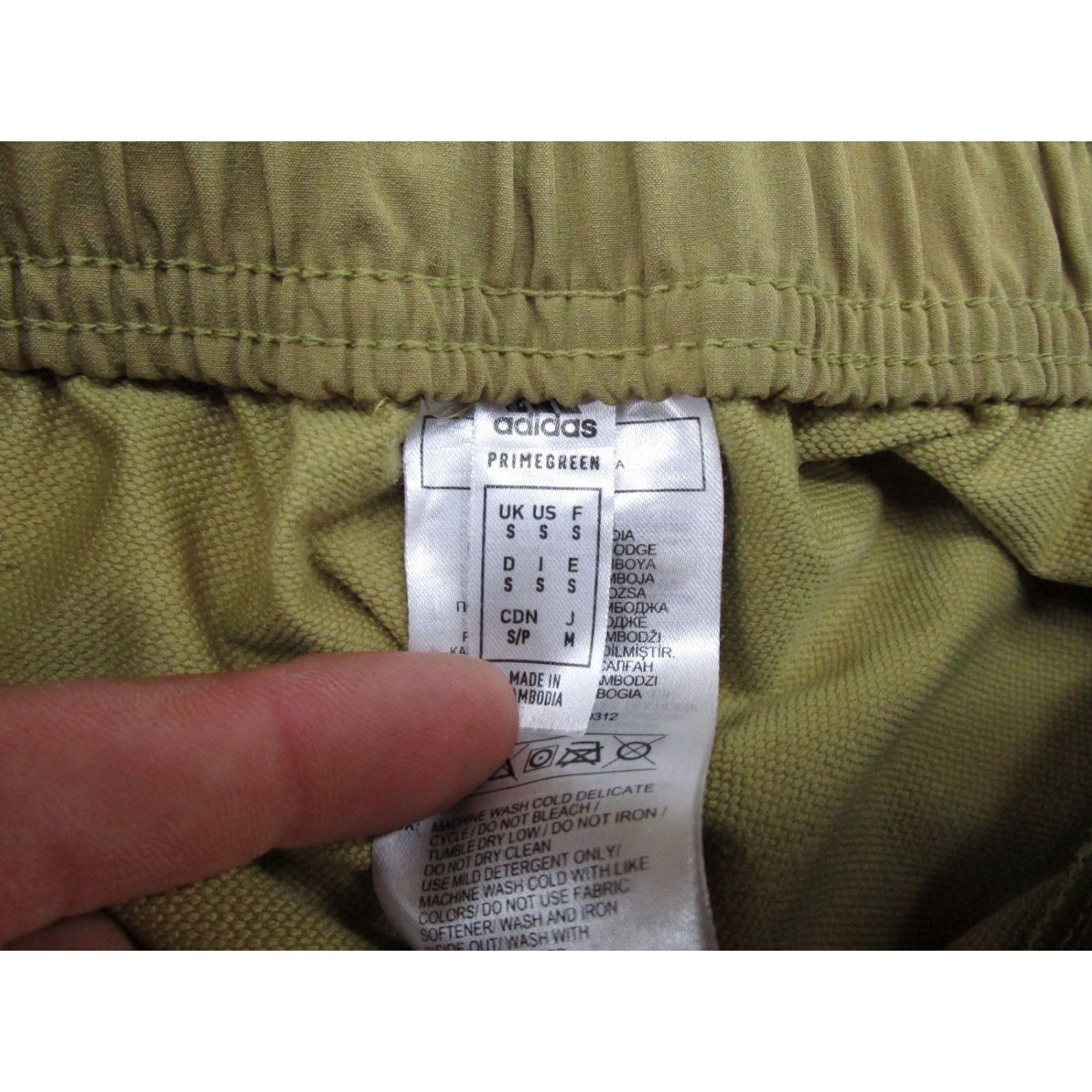 Adidas Adidas Women's Track Pants S 3 Stripe Primegreen Tapered Multicolor Athletic Waist Adjustable Elastic Size 28" / US 6 / IT 42 - 3 Thumbnail