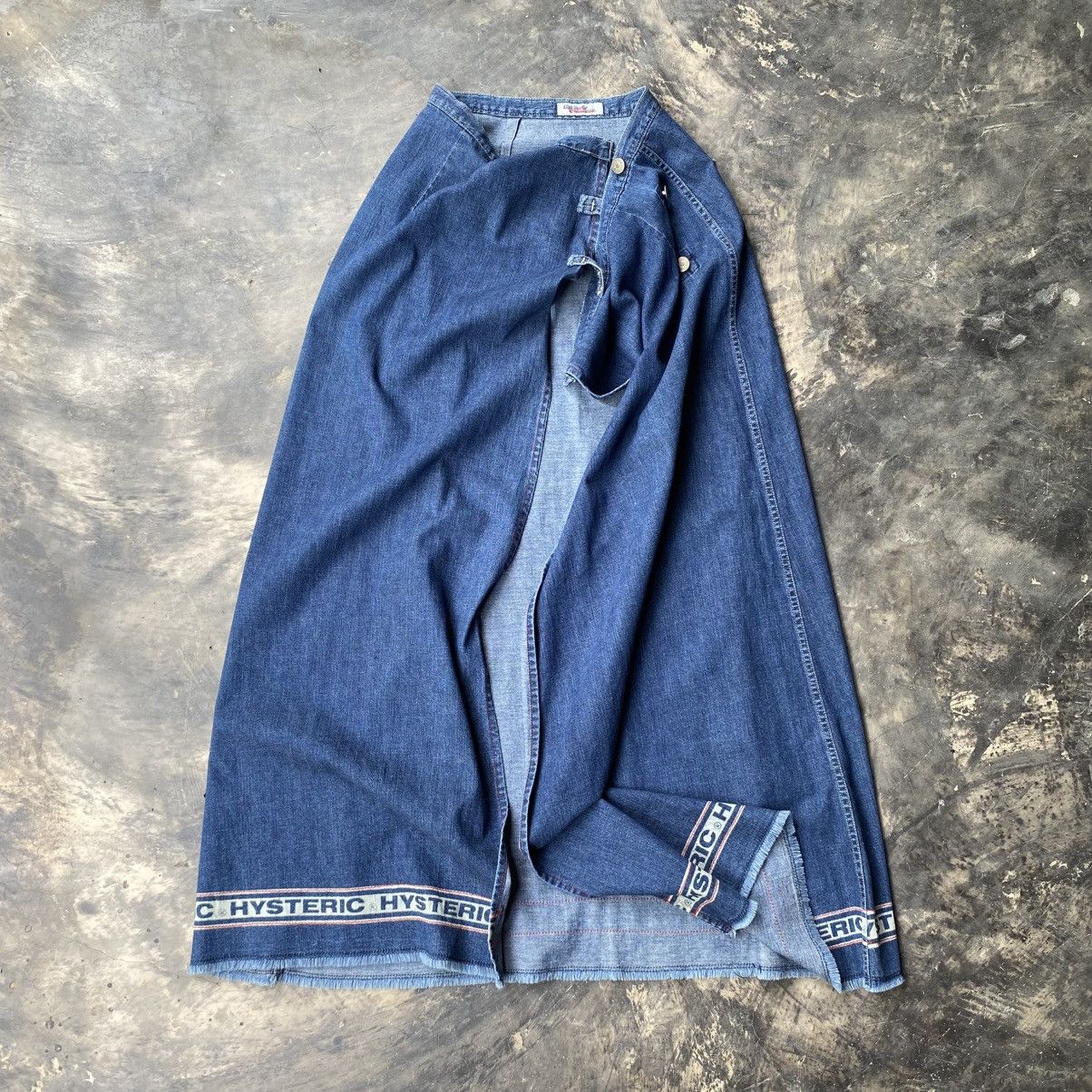 Hysteric Glamour Hysteric Glamour Soft Denim Logo Trim Maxi Skirt Size 26" / US 2 / IT 38 - 5 Thumbnail
