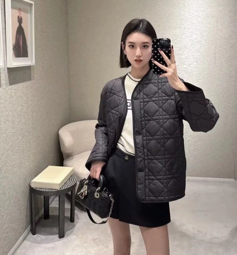 Dior Dior Black rattan check single-breasted long-sleeved cotto Size XS / US 0-2 / IT 36-38 - 7 Thumbnail