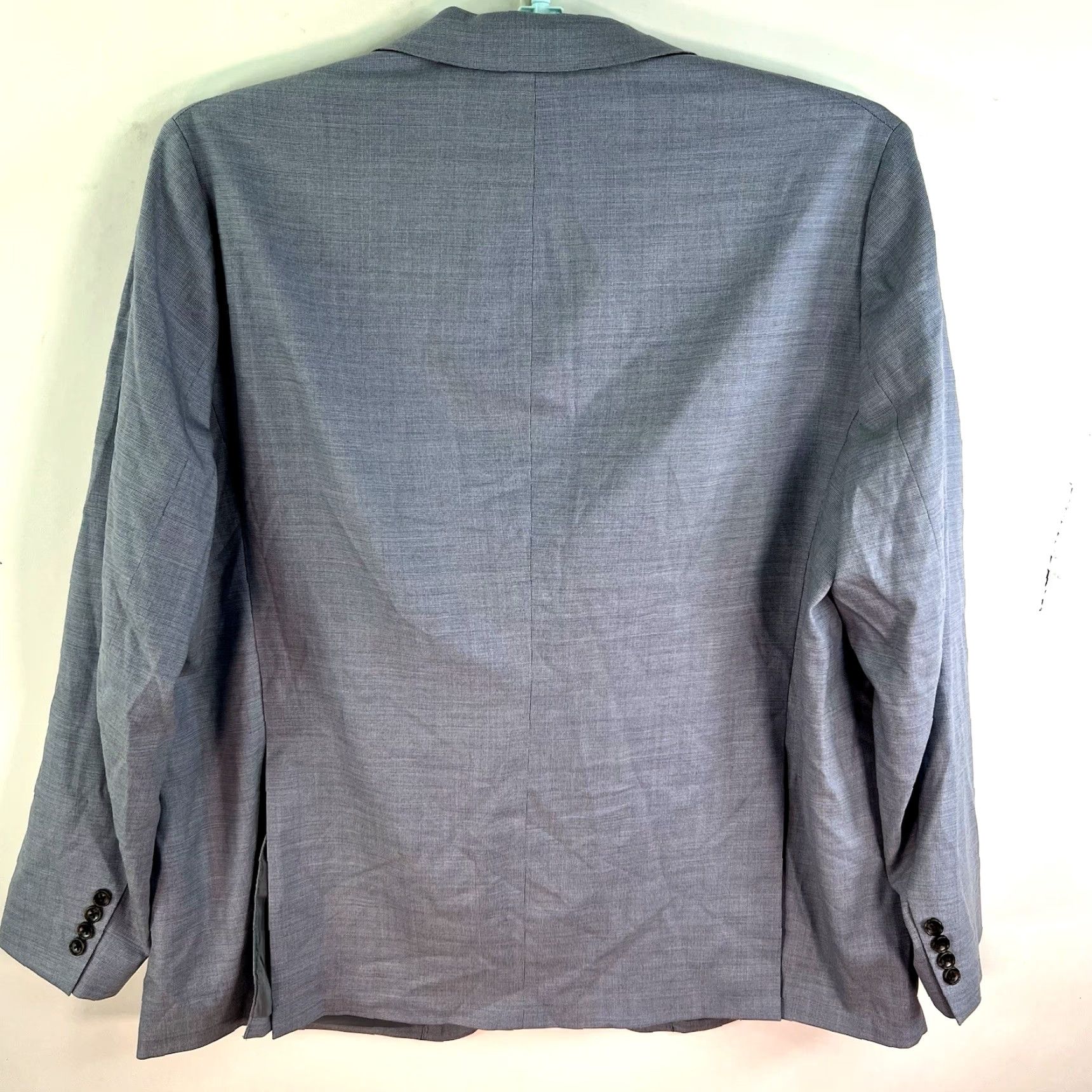Bonobos VINTAGE Bonobos Men's Blazer Jacket, Wool Blend, Single-Breasted, Notch Lapel, Blue, Size 54 Size 54R - 7 Thumbnail