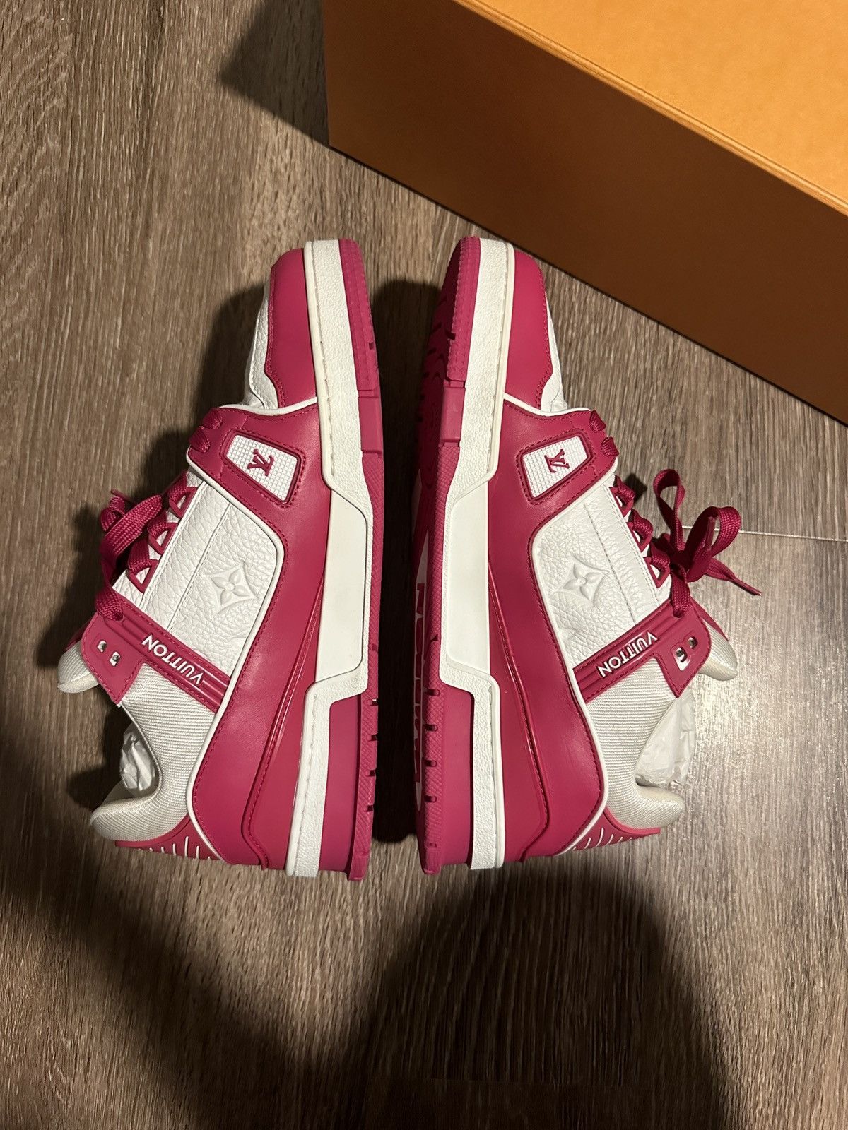 Louis Vuitton Louis Vuitton Trainer Low Fuchsia Size US 10 / EU 43 - 4 Thumbnail